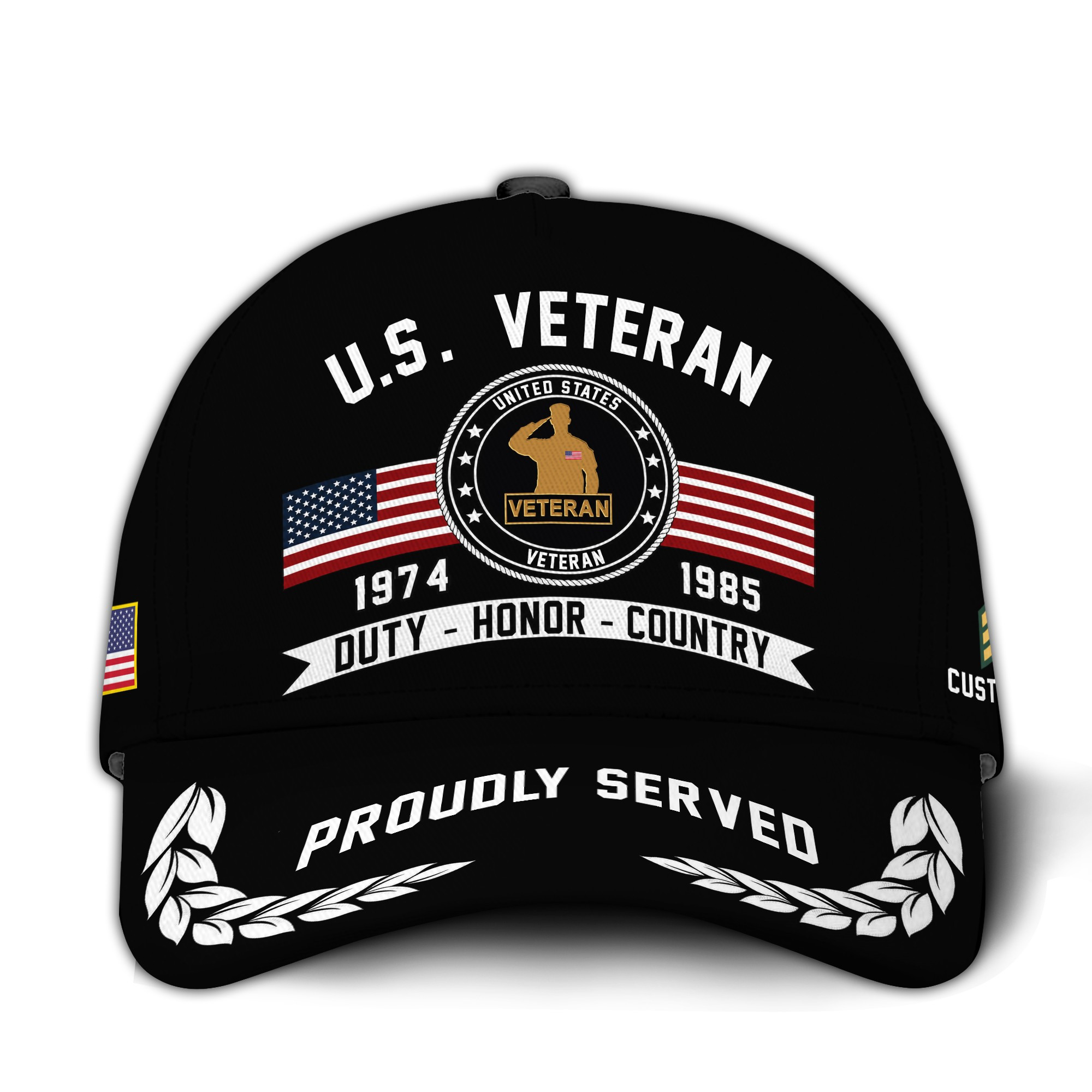 Premium Custom US Veteran Hat VPVC020837, Cap For US Veterans, Gifts For Veterans Day, Father’s Day