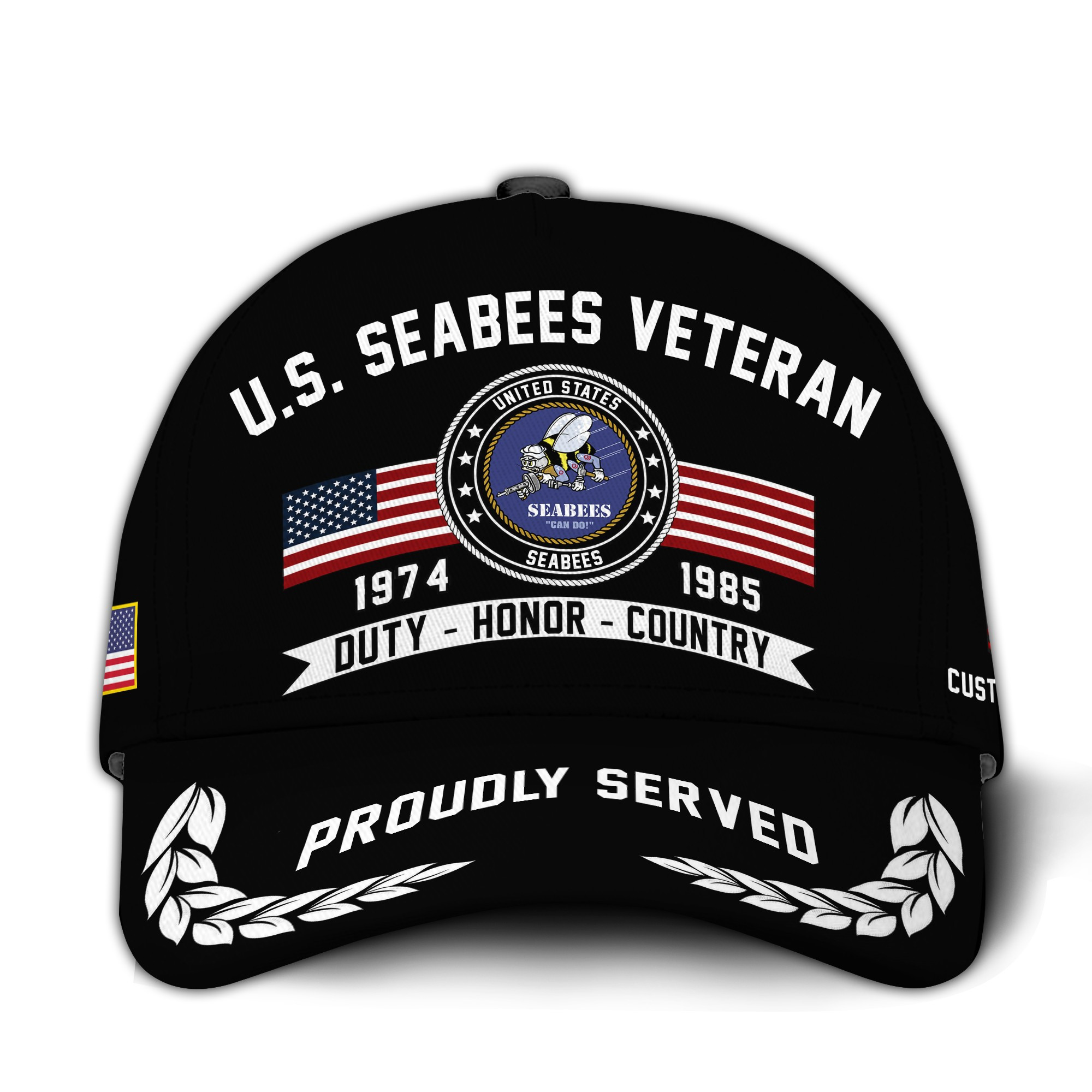 Premium Custom US Seabees Veteran Hat VPVC020839, Cap For Seabees Veteran, Gifts For Veterans Day, Father’s Day
