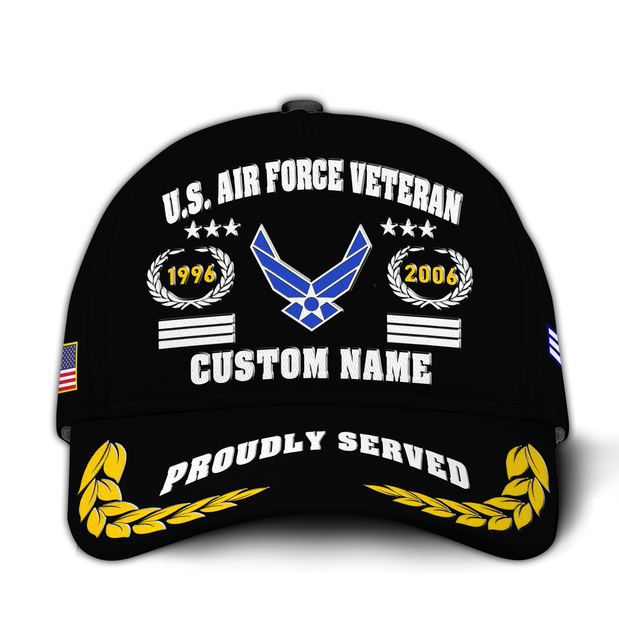 Premium Custom USAF Veteran Hat VPVC020844, Cap For Air Force Veterans, Gifts For Veterans Day, Father’s Day