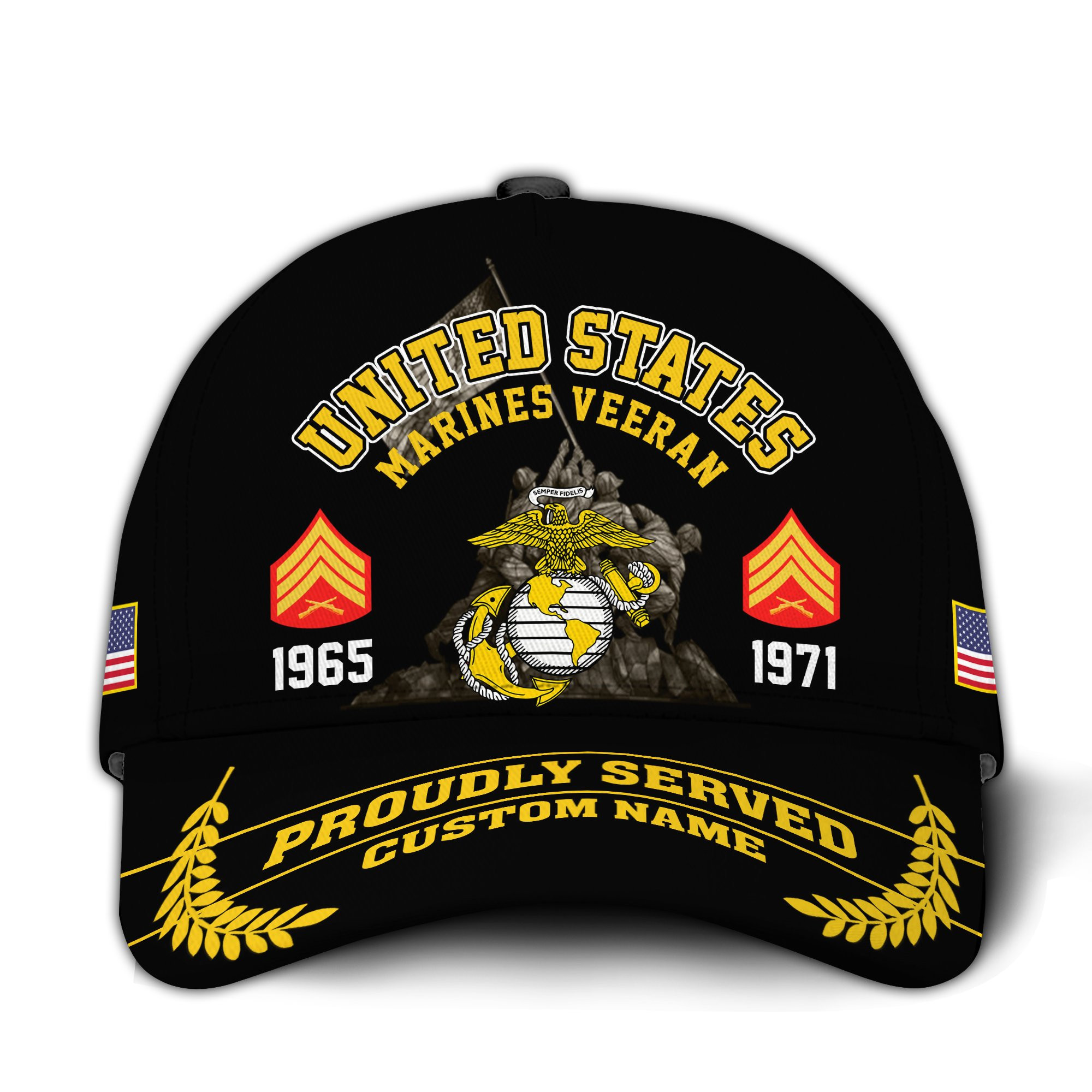 Premium Custom USMC Veteran Hat VPVC020853, Cap For Marine Veterans, Gifts For Veterans Day, Father’s Day