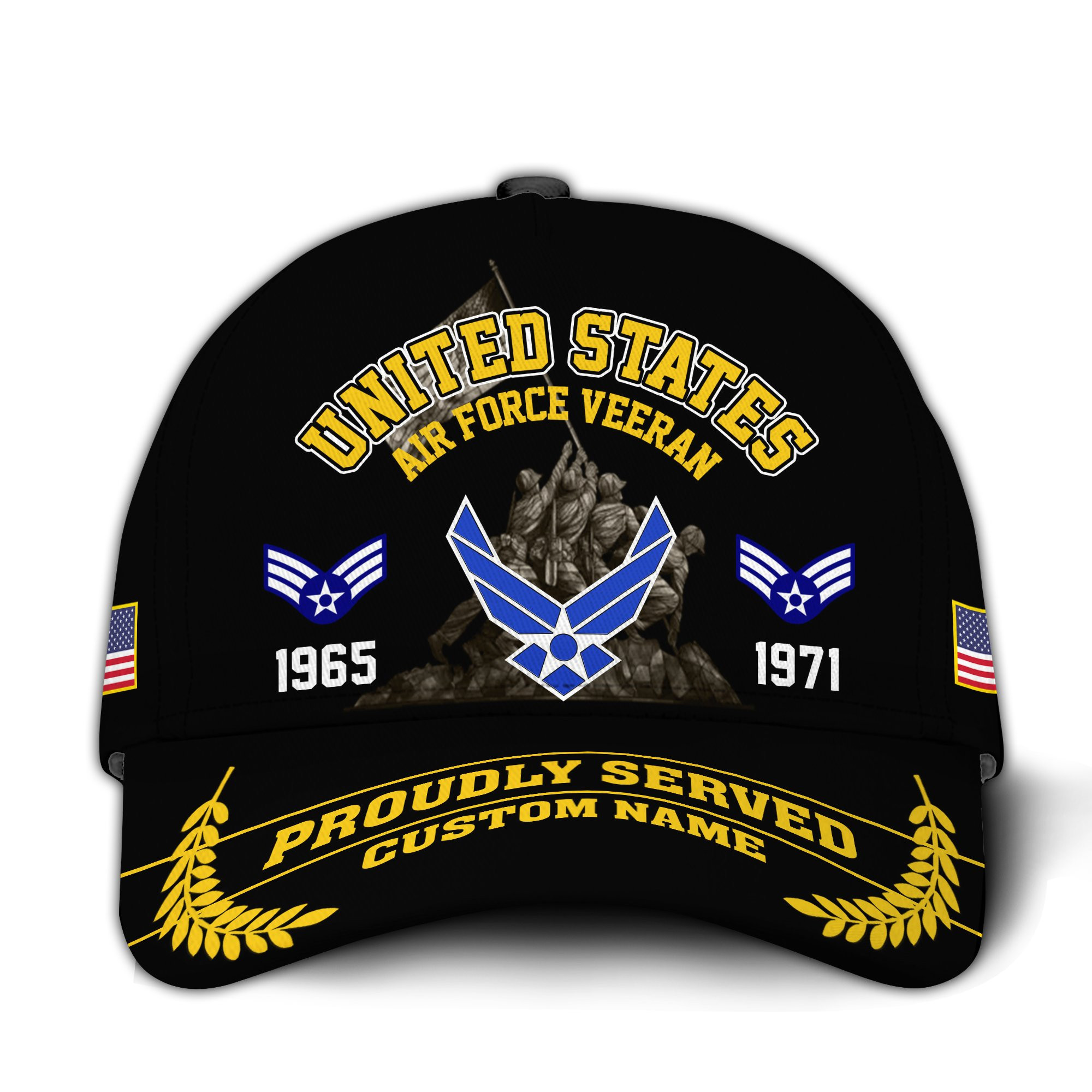 Premium Custom USAF Veteran Hat VPVC020854, Cap For Air Force Veterans, Gifts For Veterans Day, Father’s Day