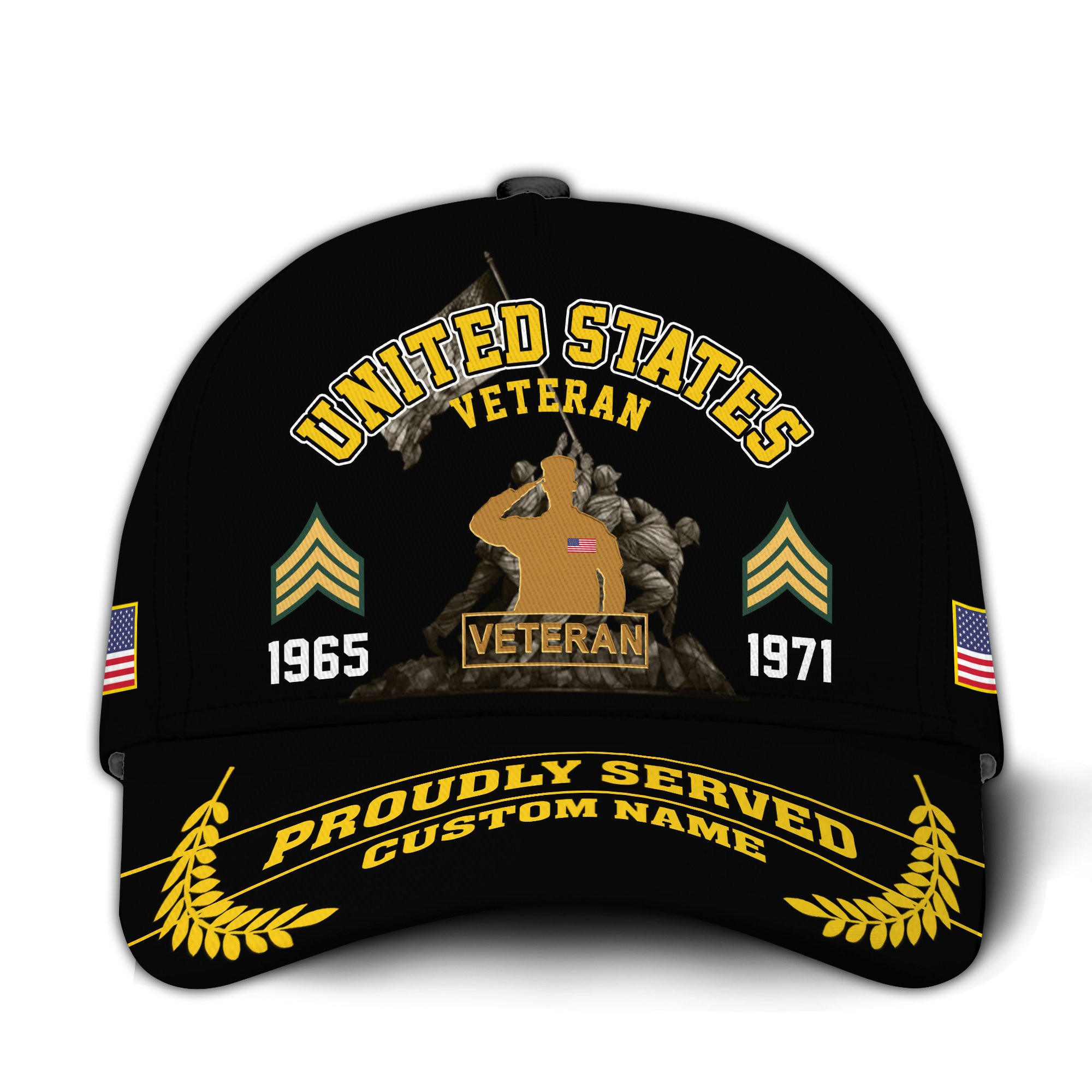 Premium Custom US Veteran Hat VPVC020857, Cap For US Veterans, Gifts For Veterans Day, Father’s Day
