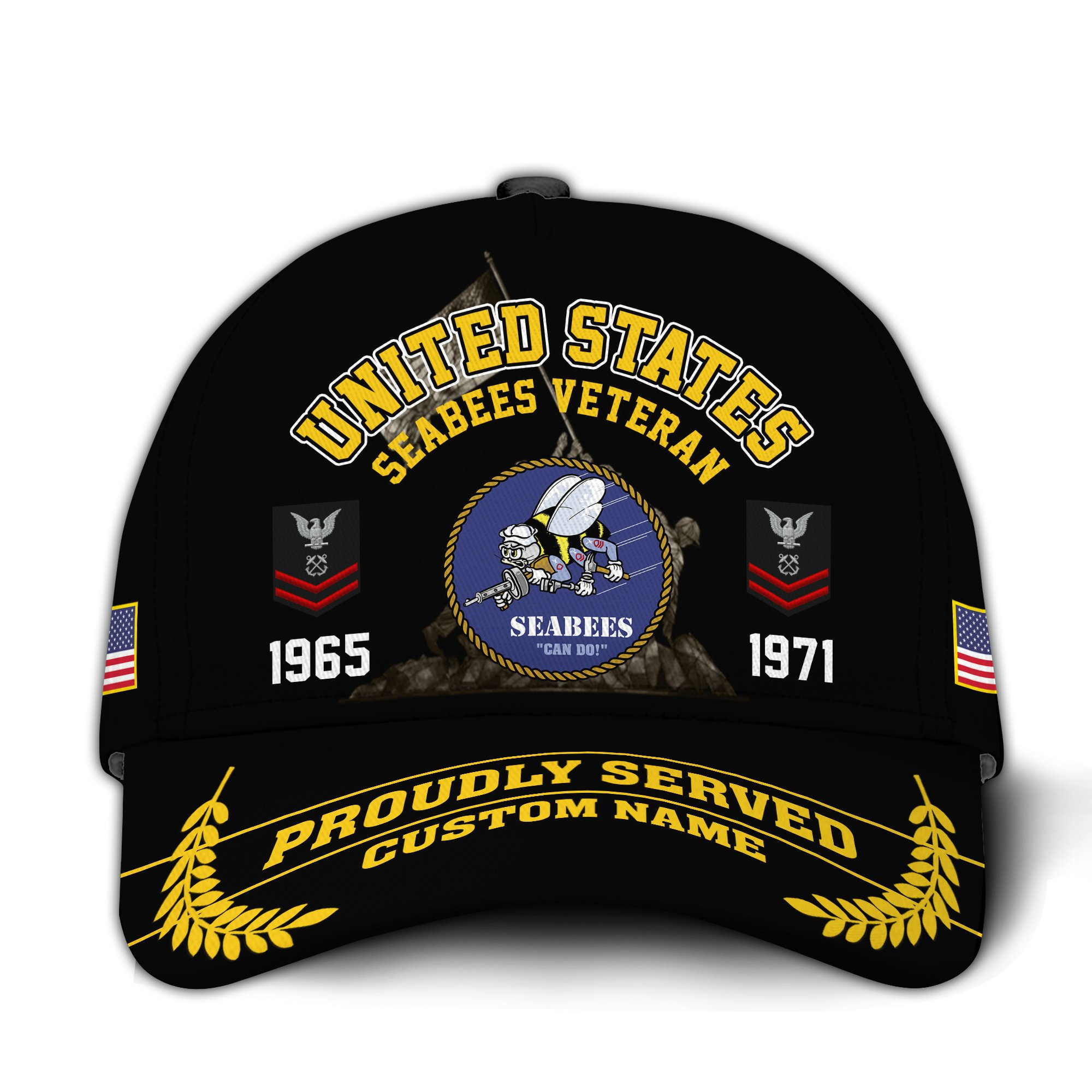 Premium Custom US Seabees Veteran Hat VPVC020859, Cap For Seabees Veteran, Gifts For Veterans Day, Father’s Day