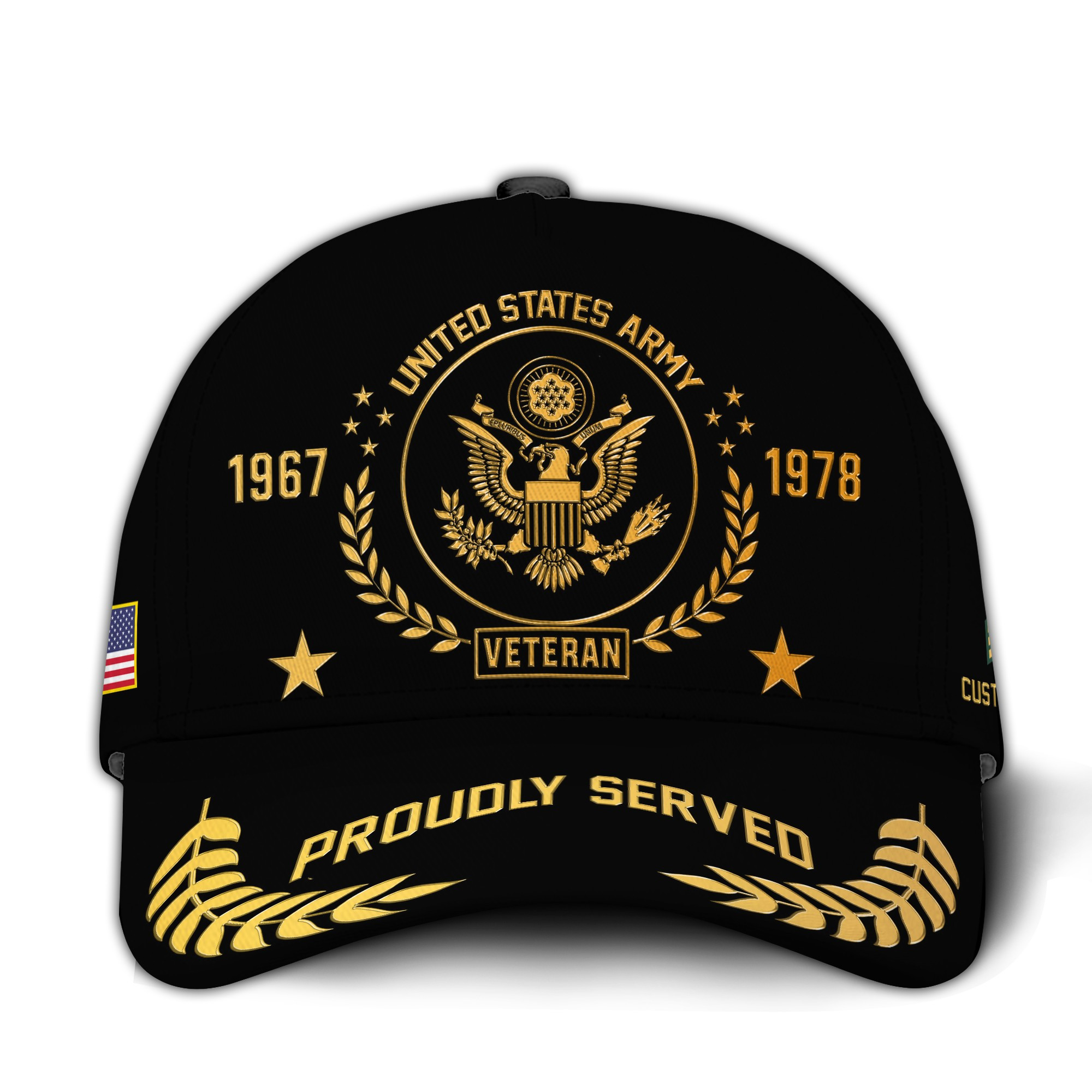 Premium Custom US Army Veteran Hat VPVC020861, Cap For Army Veterans, Gifts For Veterans Day, Father’s Day