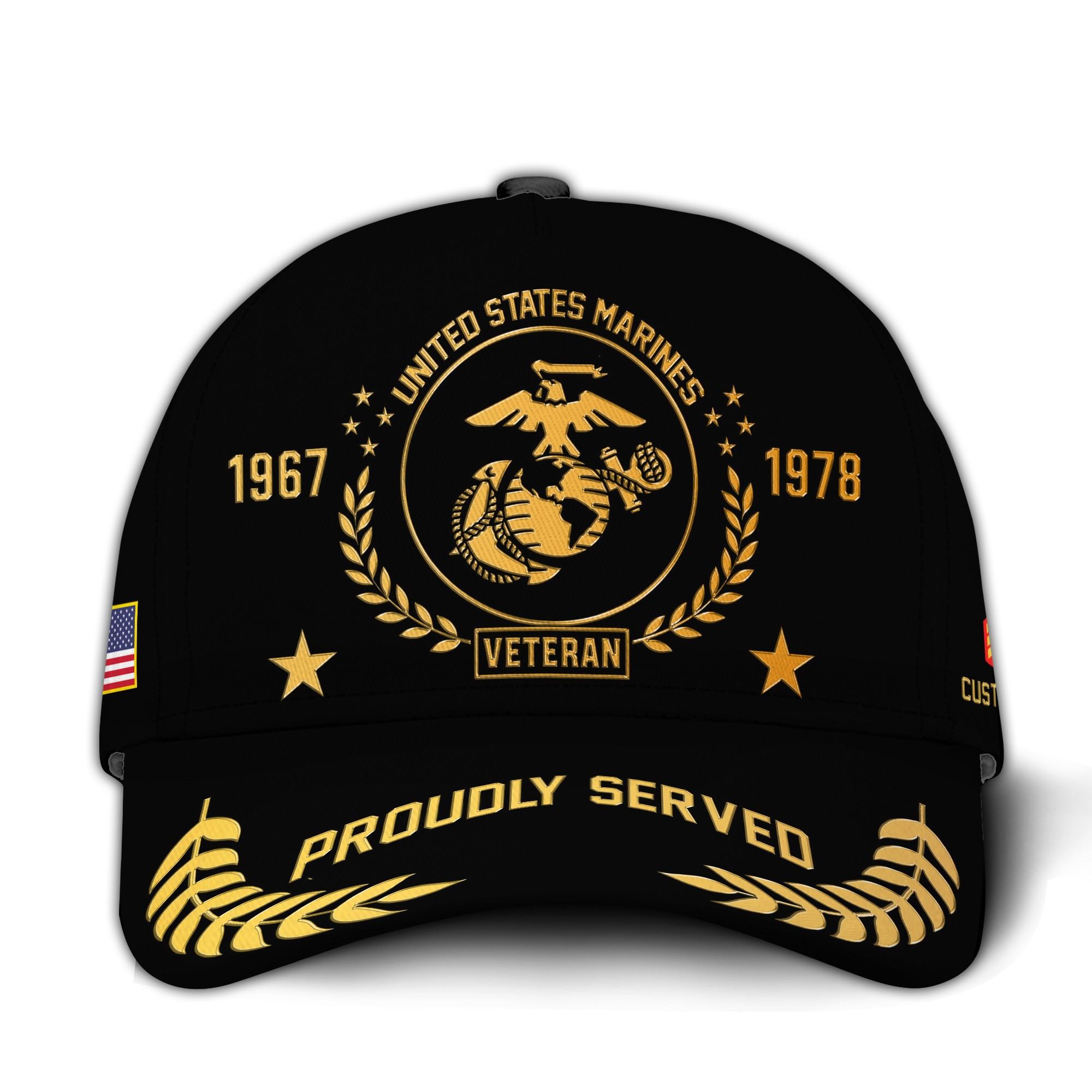 Premium Custom USMC Veteran Hat VPVC020863, Cap For Marine Veterans, Gifts For Veterans Day, Father’s Day