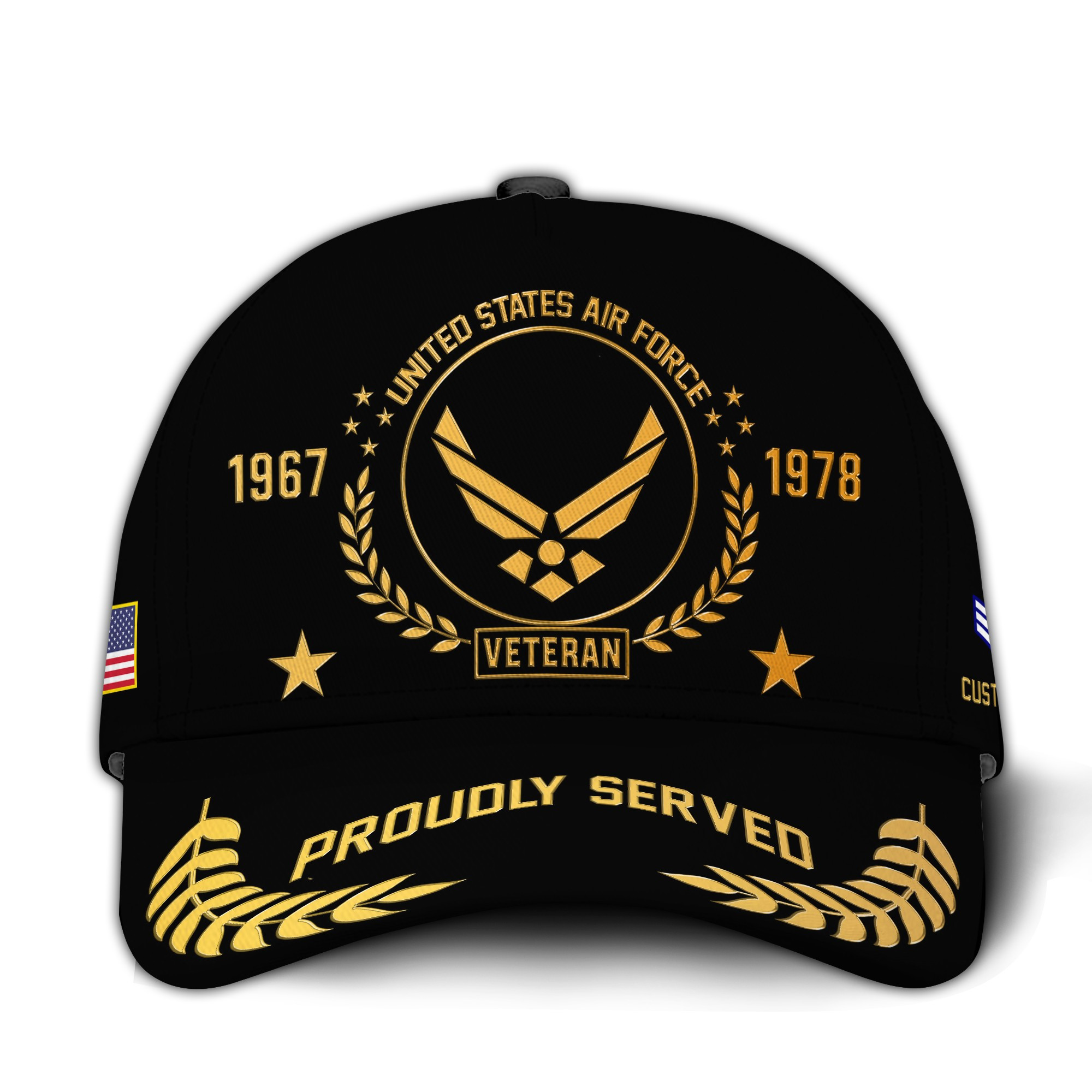 Premium Custom USAF Veteran Hat VPVC020864, Cap For Air Force Veterans, Gifts For Veterans Day, Father’s Day