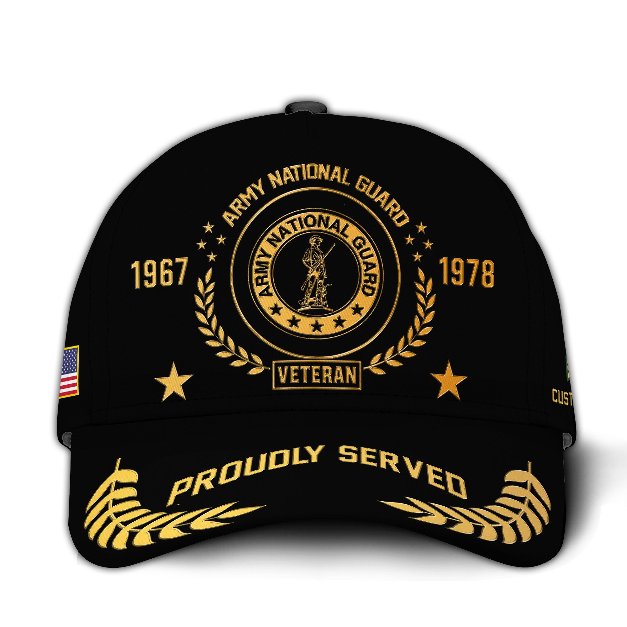 Premium Custom Army National Guard Veteran Hat VPVC020868, Cap For Army National Guard Veteran, Gifts For Veterans Day, Father’s Day