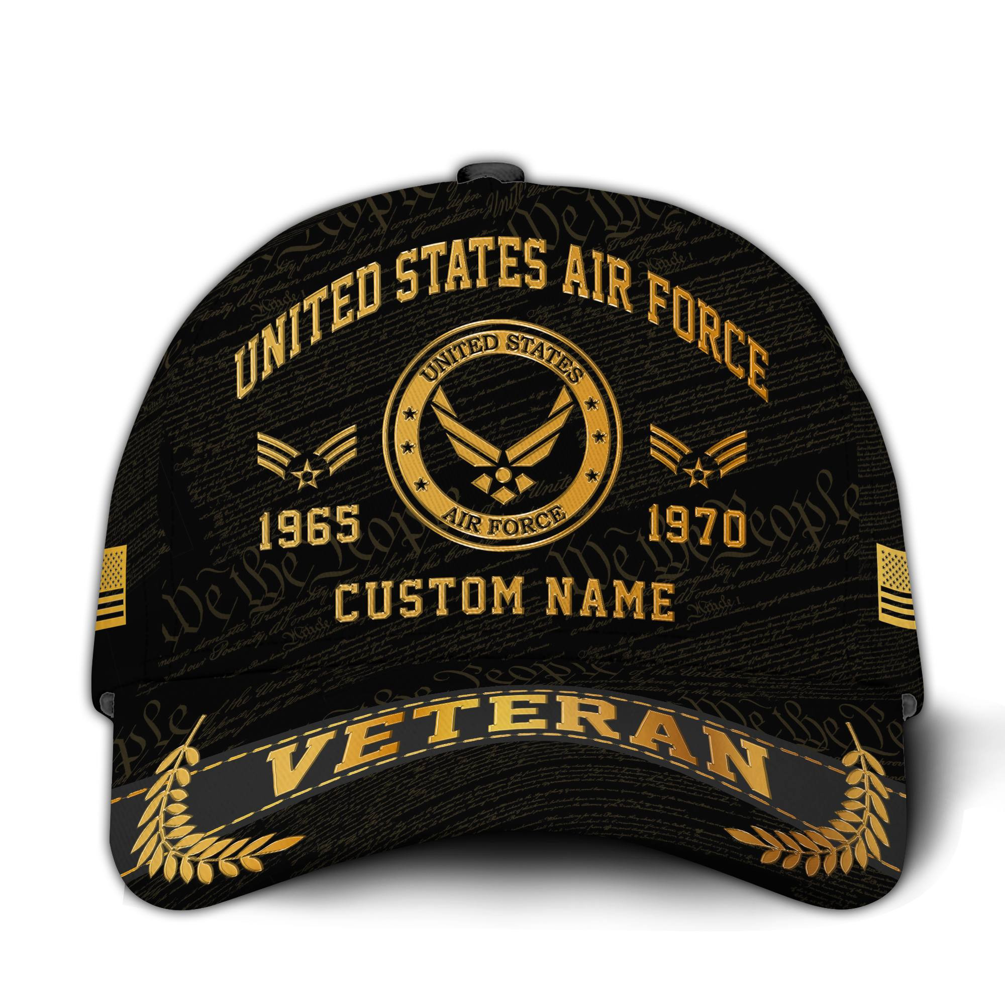 Premium Custom USAF Veteran Hat VPVC020904, Cap For Air Force Veterans, Gifts For Veterans Day, Father’s Day