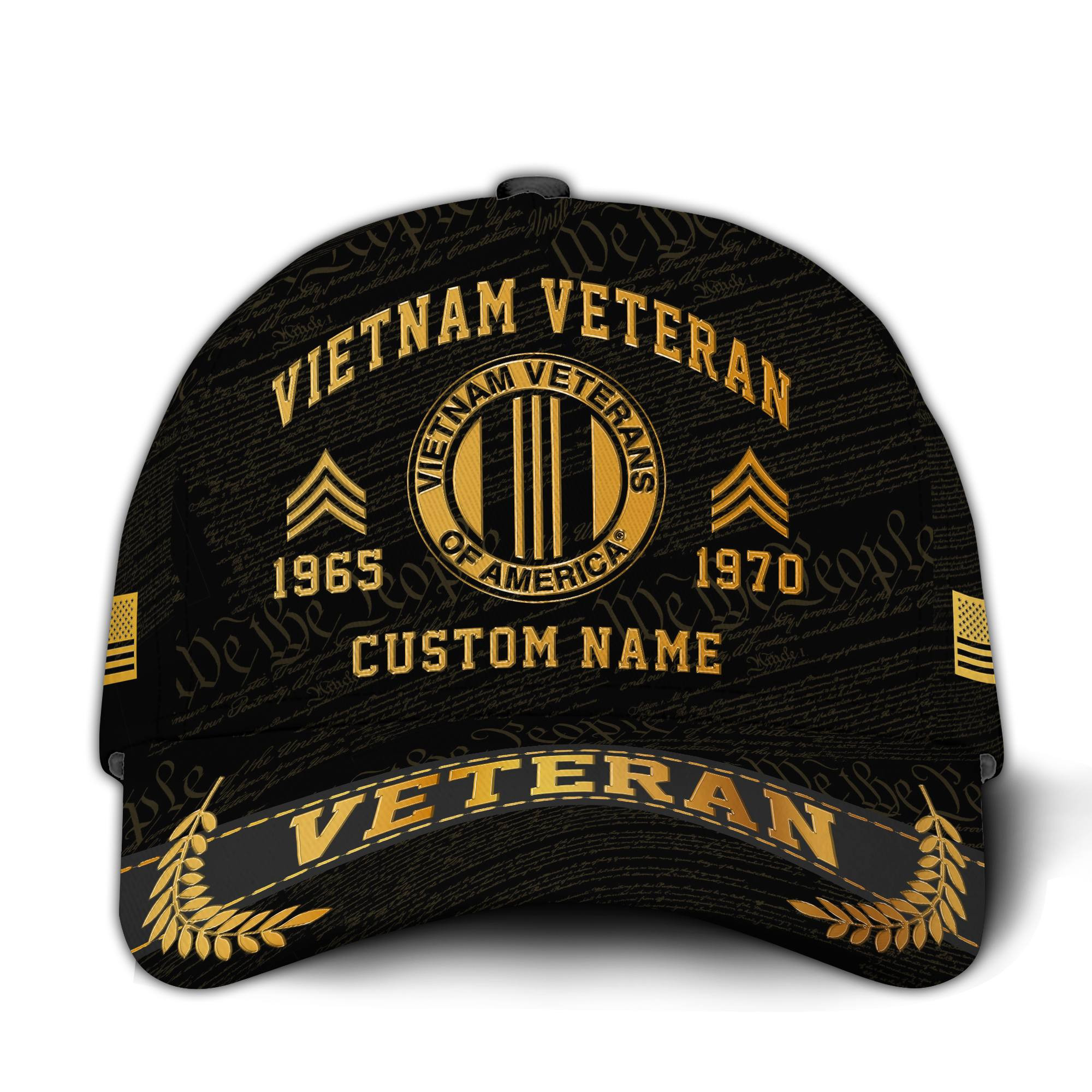 Premium Custom Vietnam Veteran Hat VPVC020906, Cap For Vietnam Veterans, Gifts For Veterans Day, Father’s Day