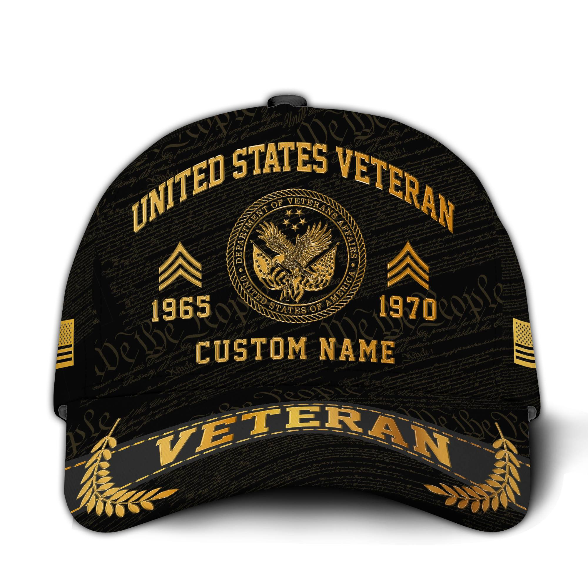 Premium Custom US Veteran Hat VPVC020907, Cap For US Veterans, Gifts For Veterans Day, Father’s Day