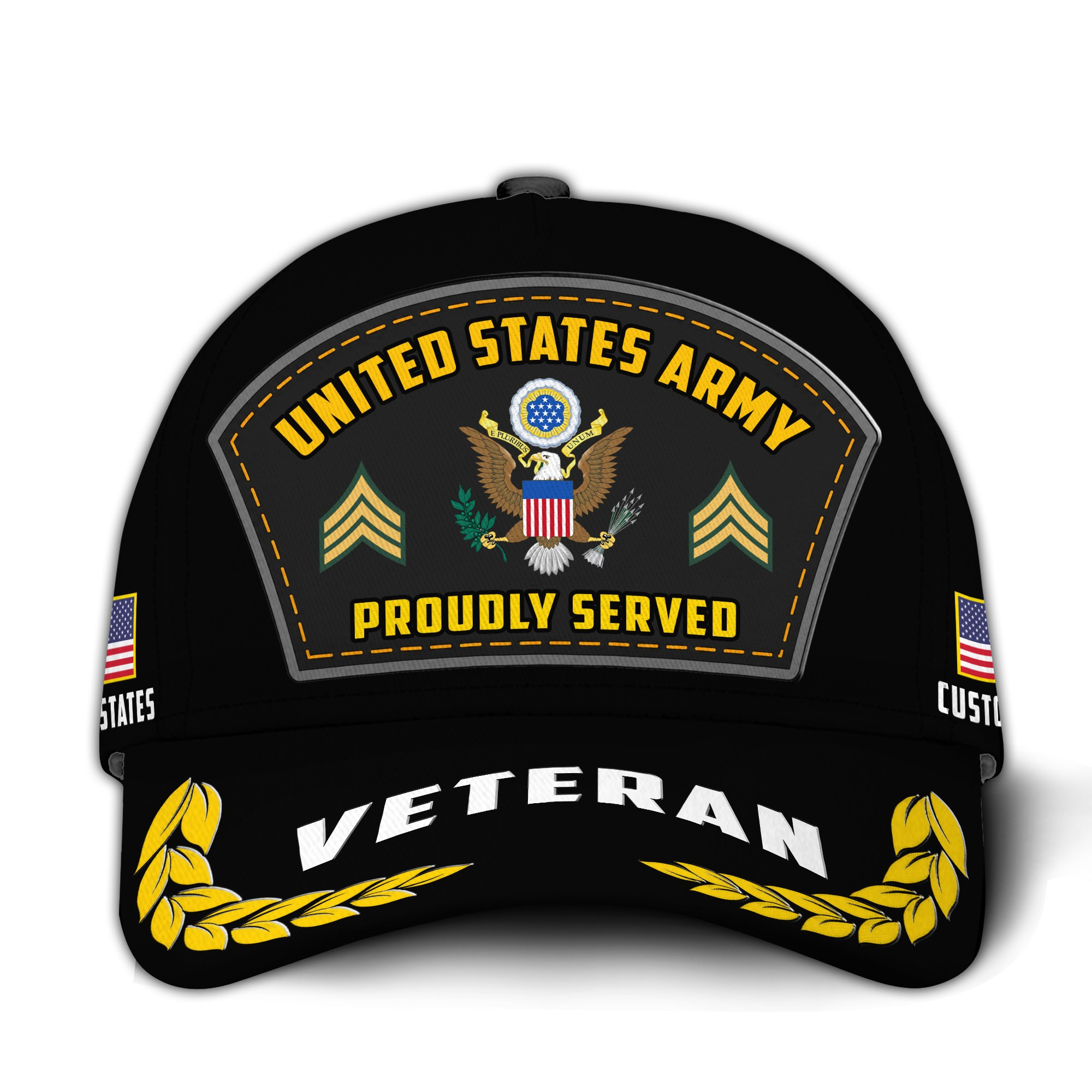 Premium Custom US Army Veteran Hat VPVC020911, Cap For Army Veterans, Gifts For Veterans Day, Father’s Day