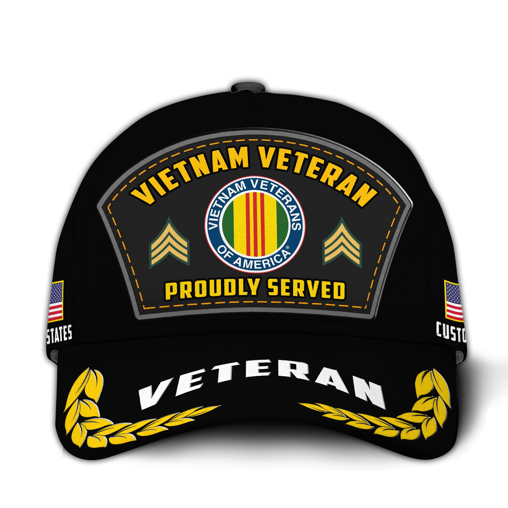 Premium Custom Vietnam Veteran Hat VPVC020916, Cap For Vietnam Veterans, Gifts For Veterans Day, Father’s Day