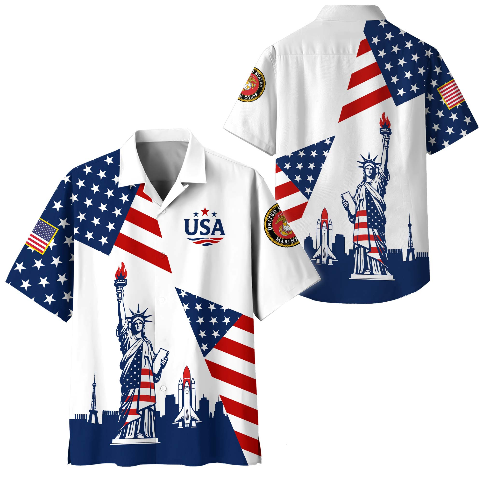 Premium USMC Hawaiian Shirt VPVC408603, Gifts For Marine Veteran, Gifts For Veterans Day