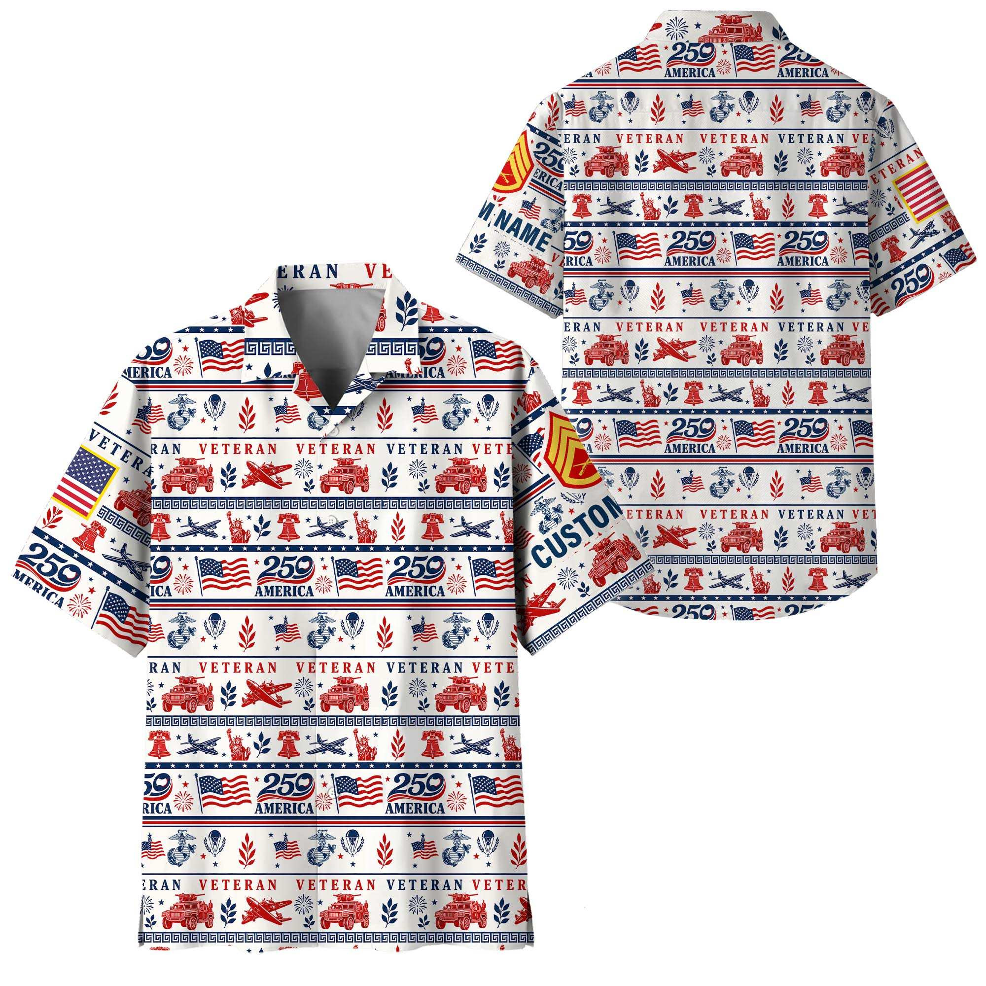 Premium Custom USMC Hawaiian Shirt VPVC408653, Gifts For Marine Veteran, Gifts For Veterans Day