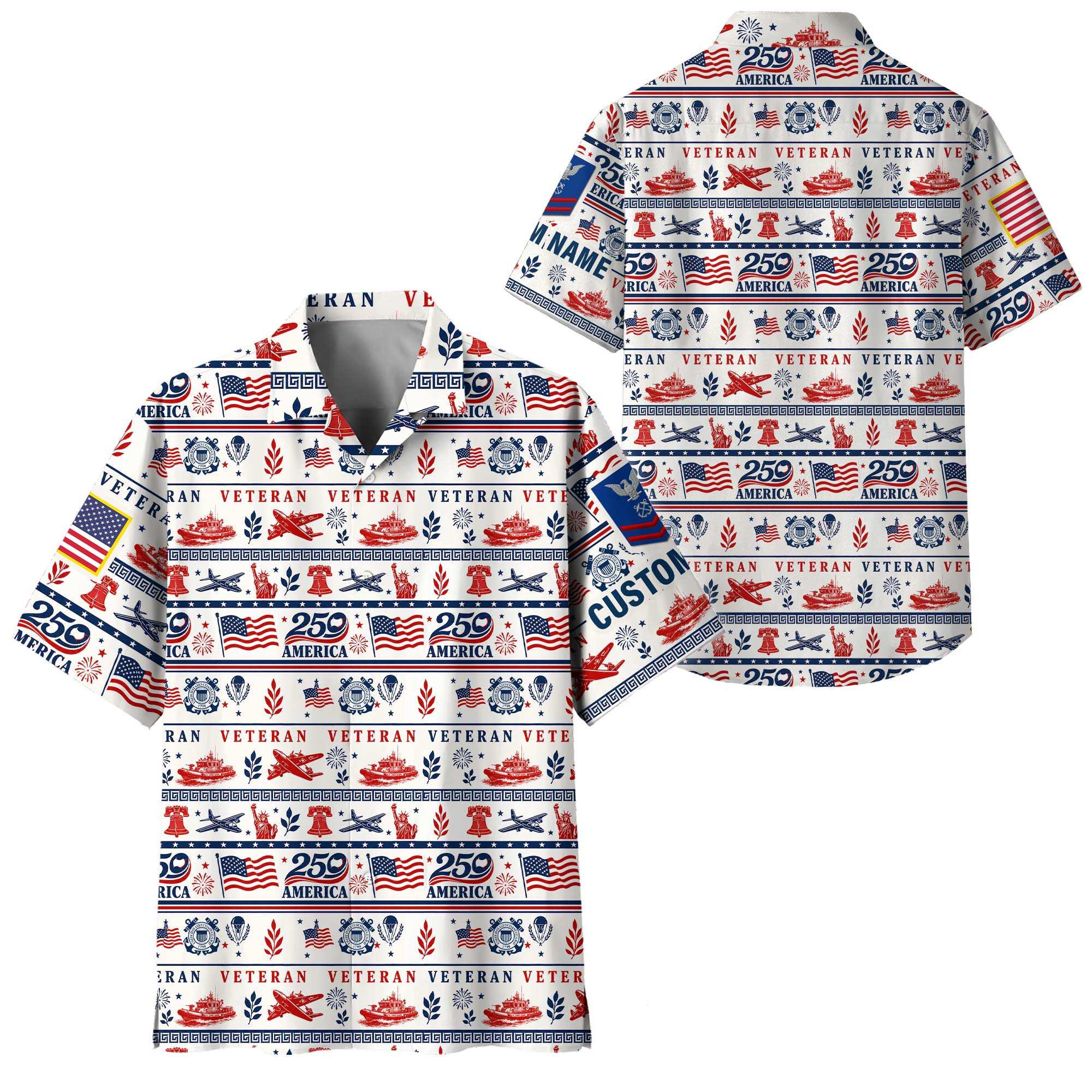 Premium Custom USCG Hawaiian Shirt VPVC408655, Gifts For Coast Guard Veteran, Gifts For Veterans Day