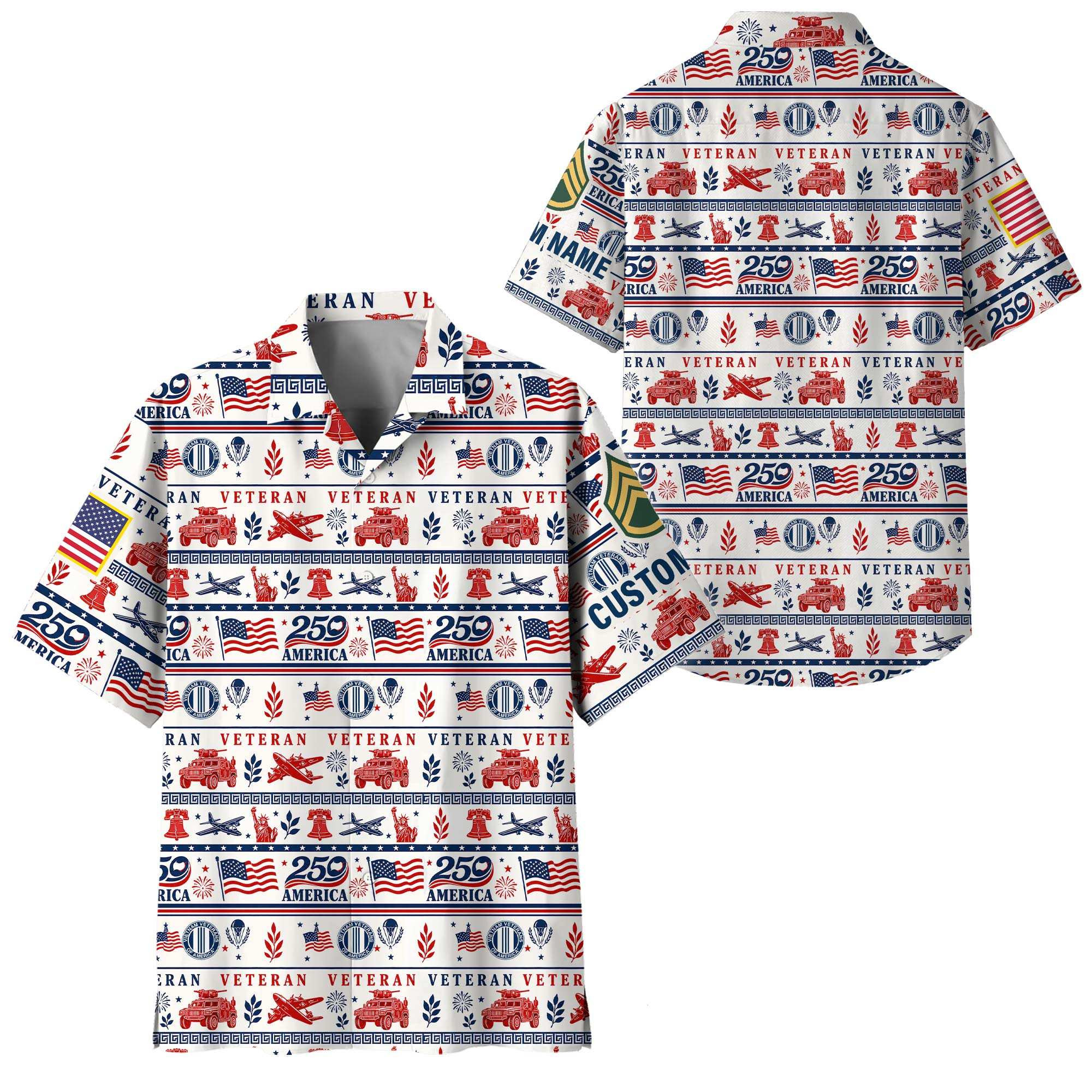 Premium Custom Vietnam Veteran Hawaiian Shirt VPVC408656, Gifts For Vietnam Veteran, Gifts For Veterans Day