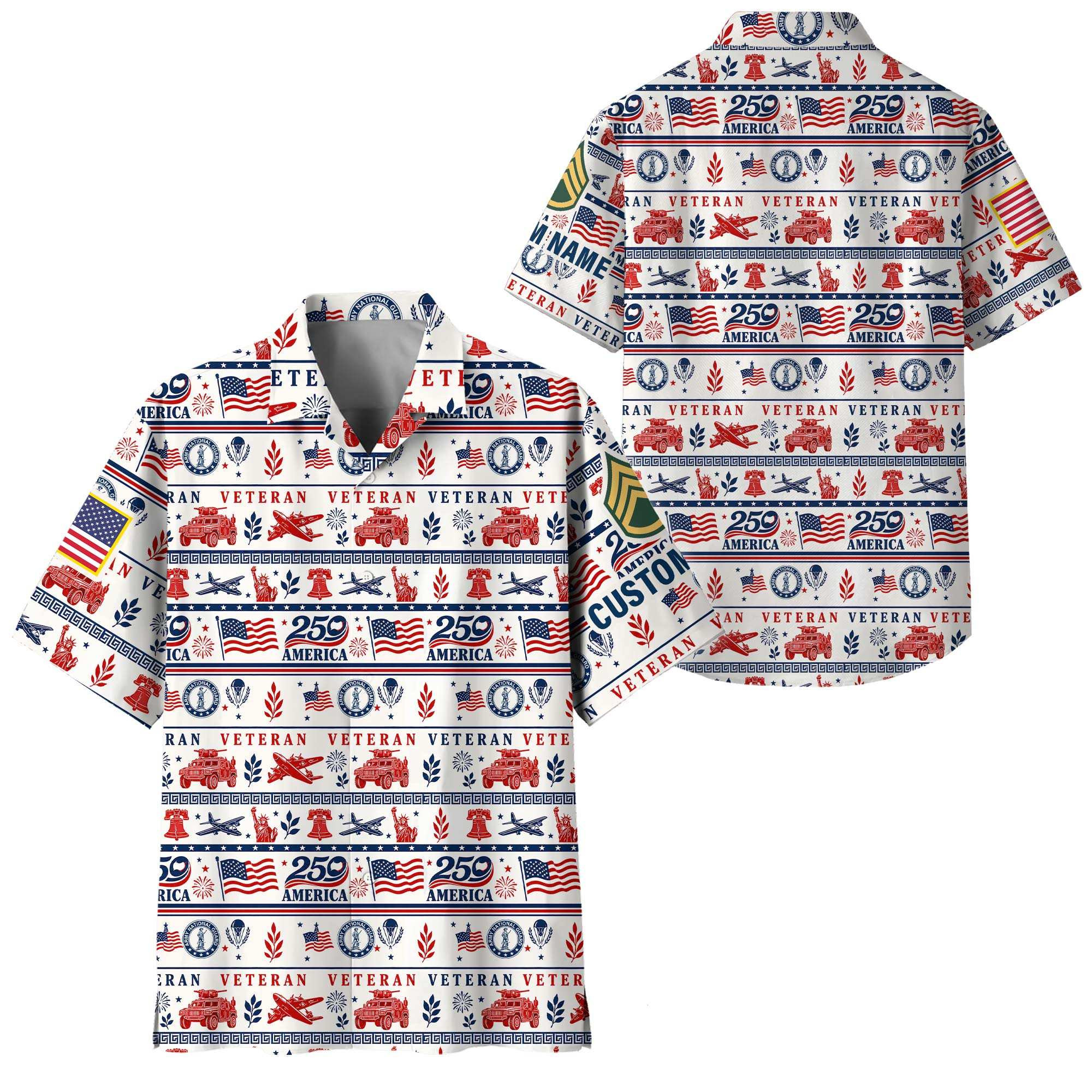 Premium Custom Army National Guard Hawaiian Shirt VPVC408658, Gifts For Army National Guard Veteran, Gifts For Veterans Day