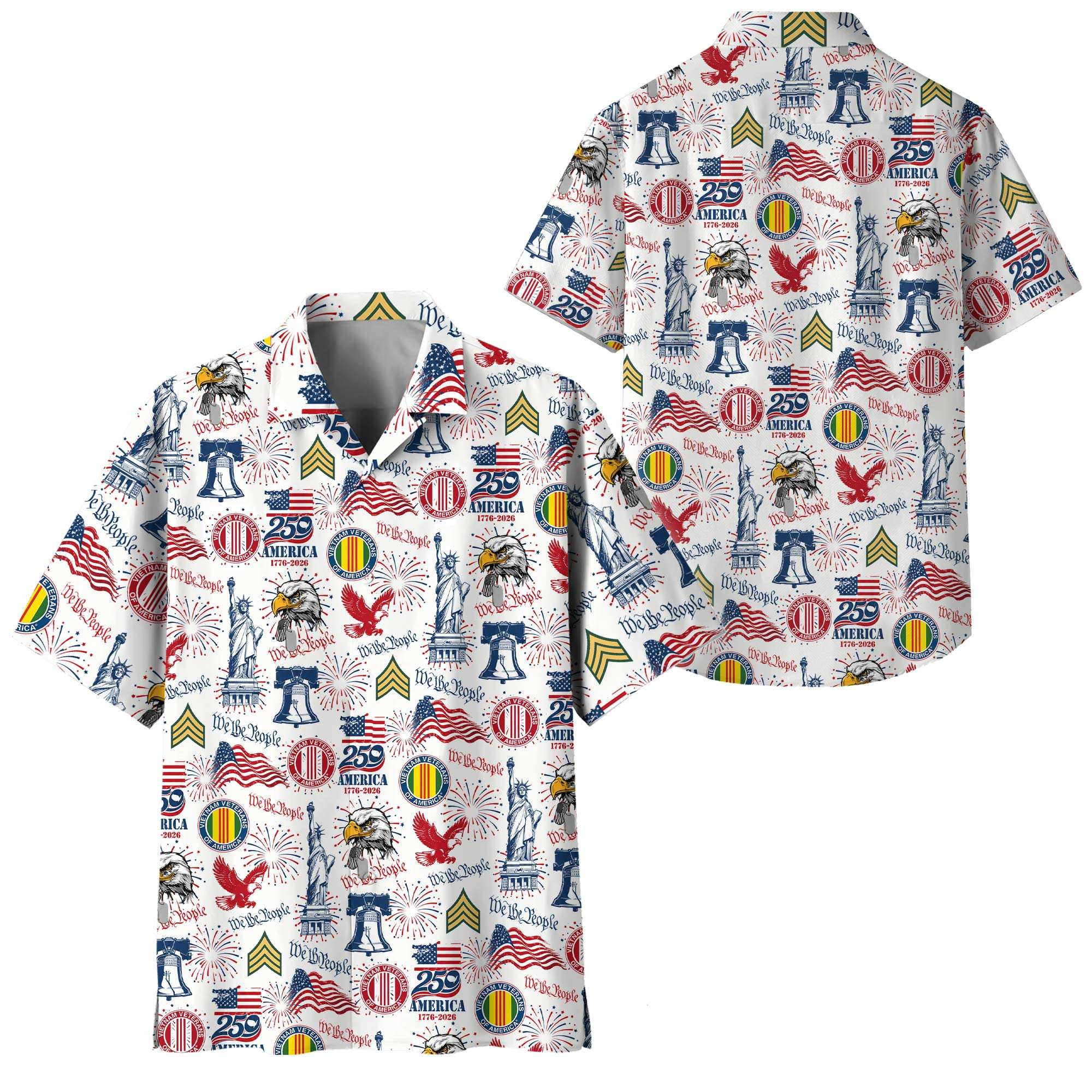 Premium Custom Vietnam Veteran Hawaiian Shirt VPVC408676, Gifts For Vietnam Veteran, Gifts For Veterans Day