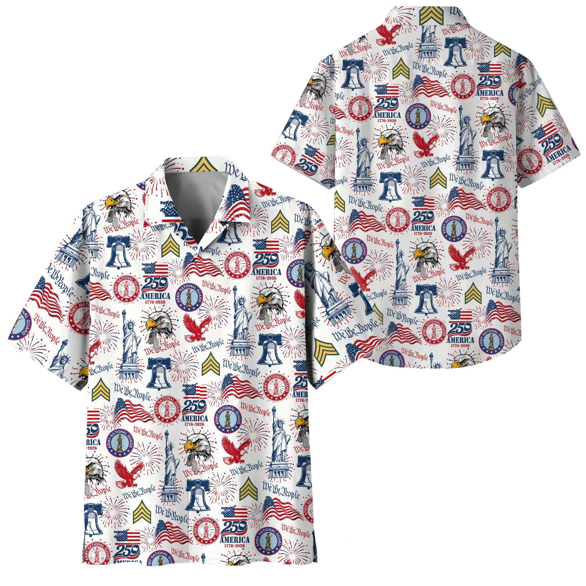 Premium Custom Army National Guard Hawaiian Shirt VPVC408678, Gifts For Army National Guard Veteran, Gifts For Veterans Day