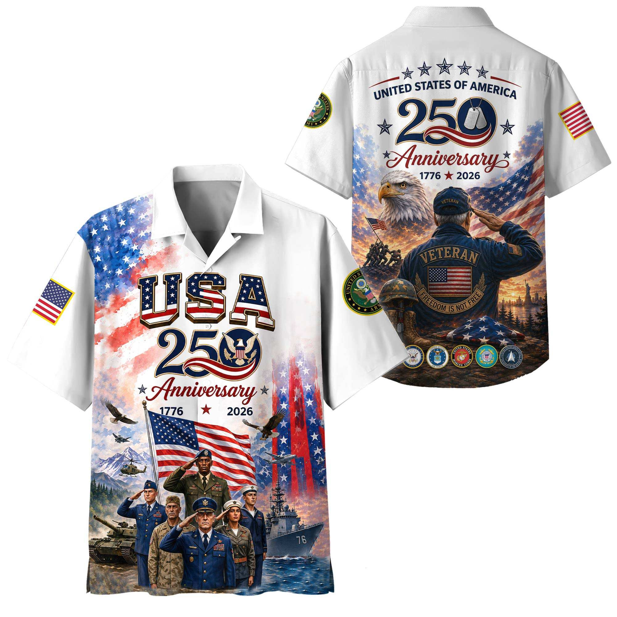 Premium US Army Hawaiian Shirt VPVC408701, Gifts For Army Veteran, Gifts For Veterans Day