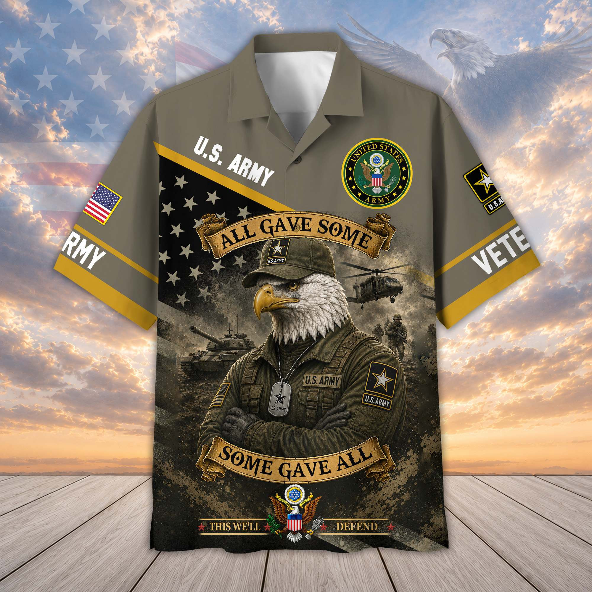 Premium US Veterans Hawaiian Shirt DPVC300701, Gifts For US Veterans, Gifts For Father’s Day, Veterans Day