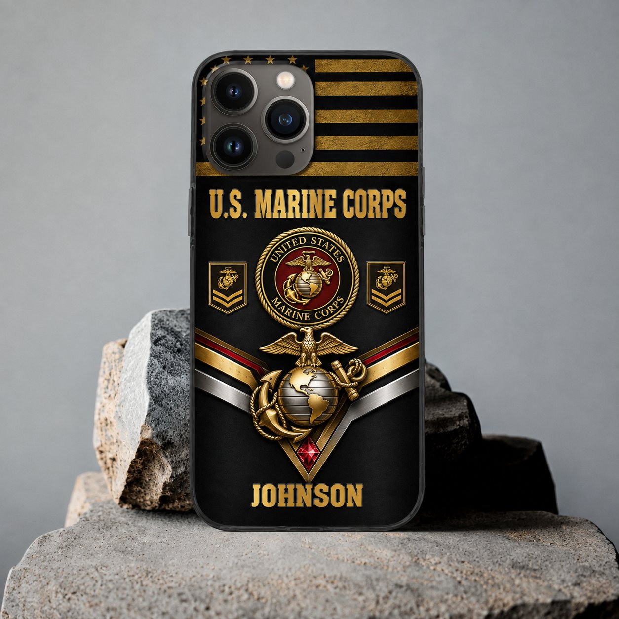 Premium Custom USMC Phone Case VPVC507733, Gifts For Marine Veteran, Best Gifts On Father’s Day, Veterans Day