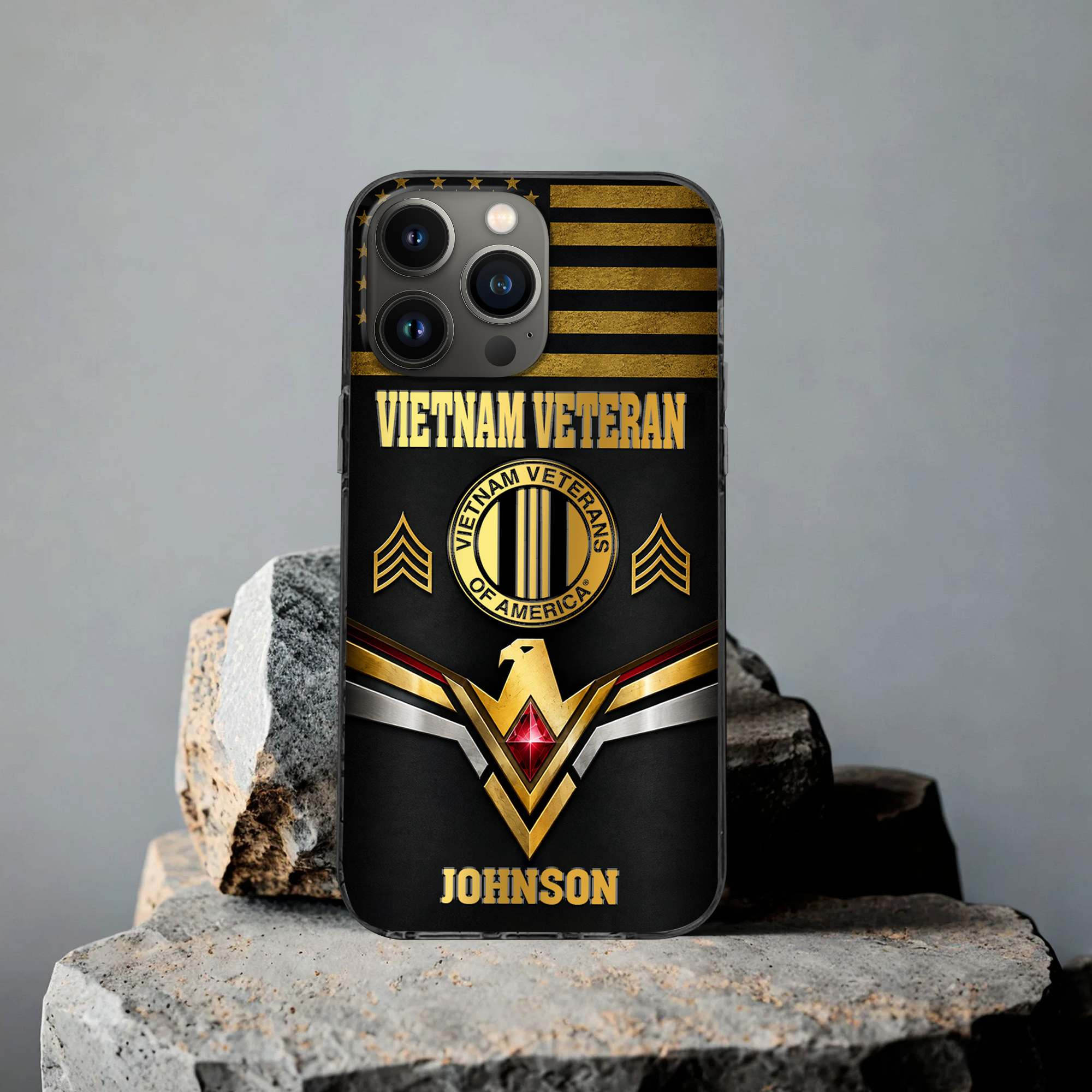 Premium Custom Vietnam Veteran Phone Case VPVC507736, Gifts For Vietnam Veterans, Best Gifts On Father’s Day, Veterans Day
