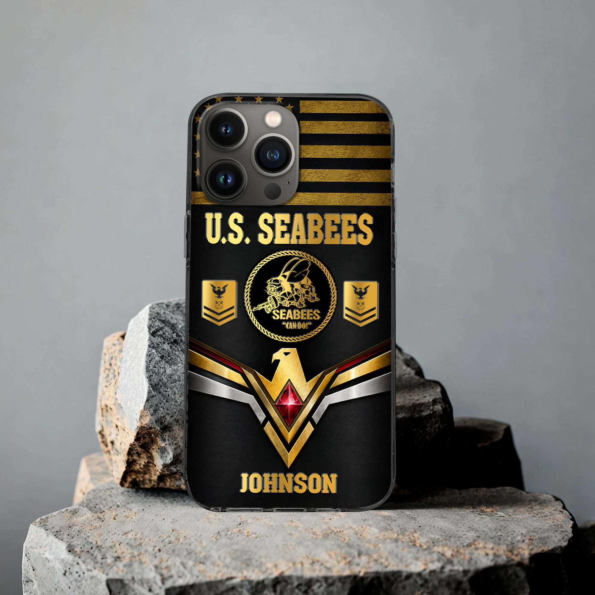 Premium Custom US Seabees Phone Case VPVC507739, Gifts For Seabees Veteran, Best Gifts On Father’s Day, Veterans Day