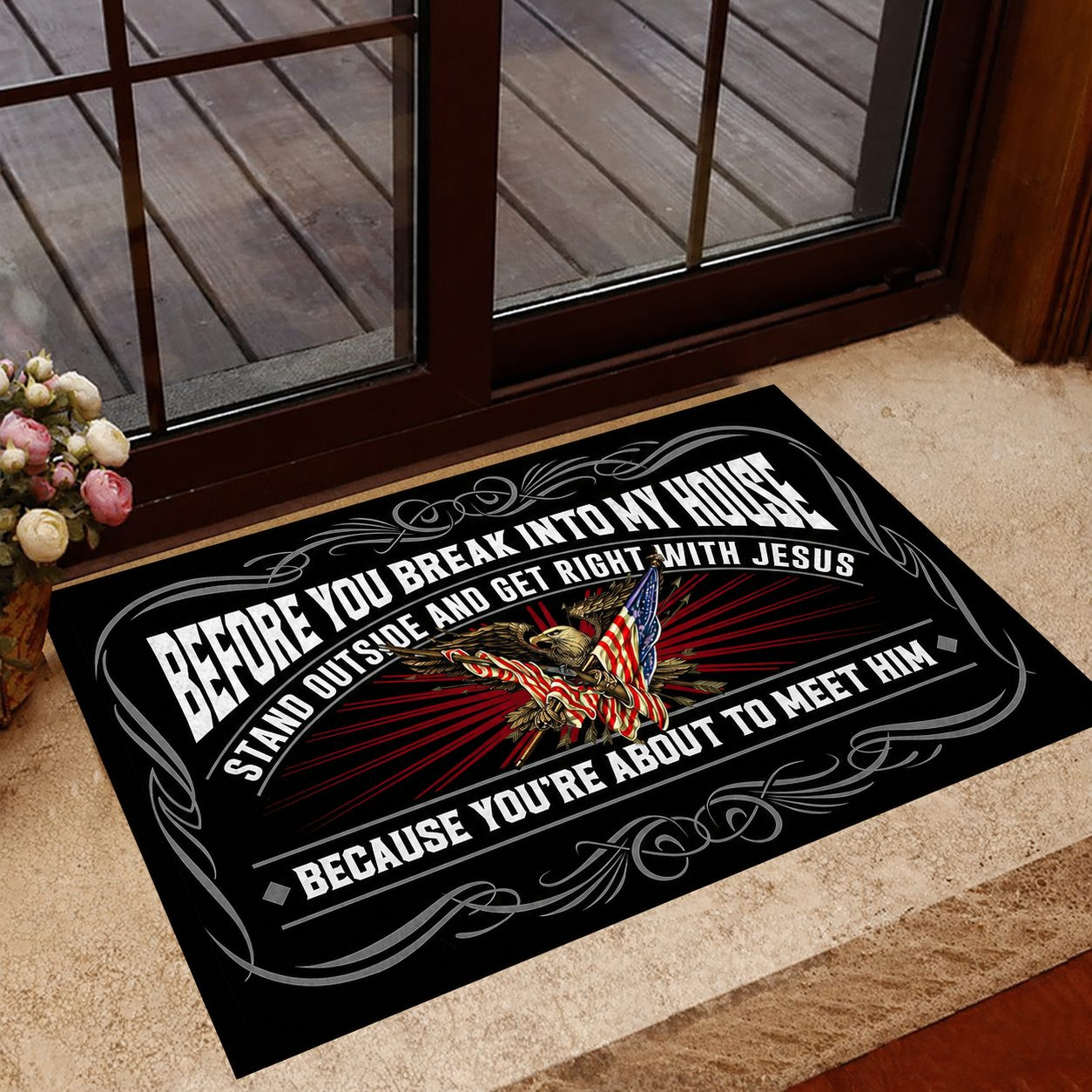Premium US Veteran Doormat DPVC100810