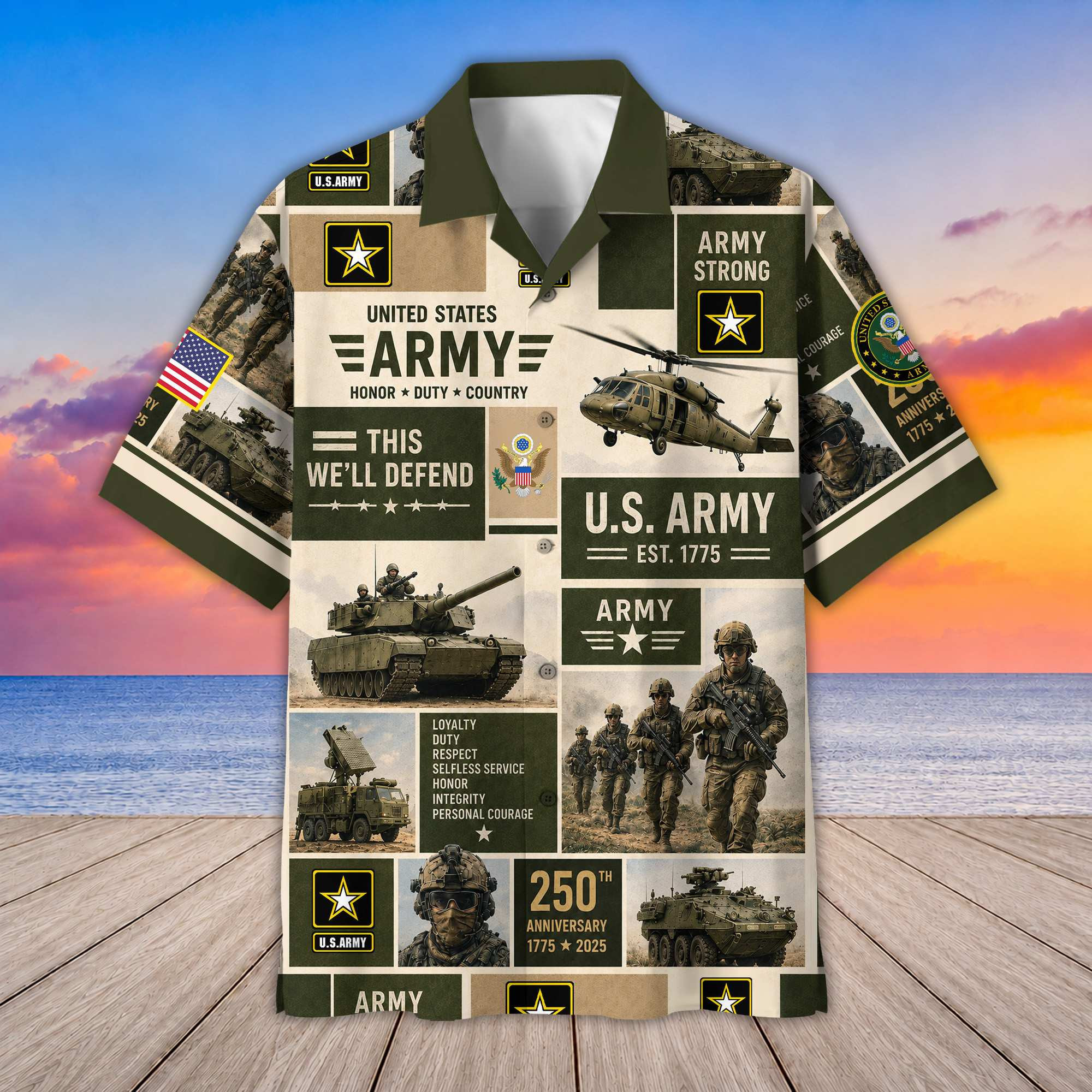Premium US Veterans Hawaiian Shirt DPVC290702, Gifts For US Veterans, Gifts For Father’s Day, Veterans Day