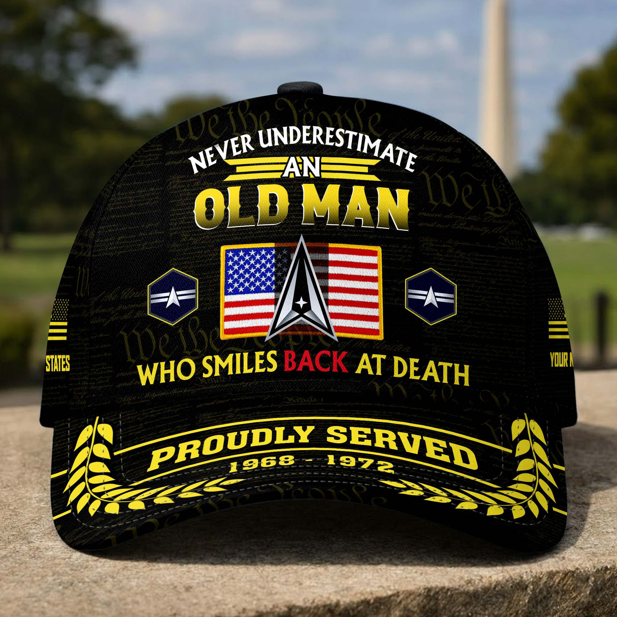 Premium Custom US Veterans Baseball Hats DPVC100801, Gifts for US Veterans, Gifts on Veterans Day, Father’s Day