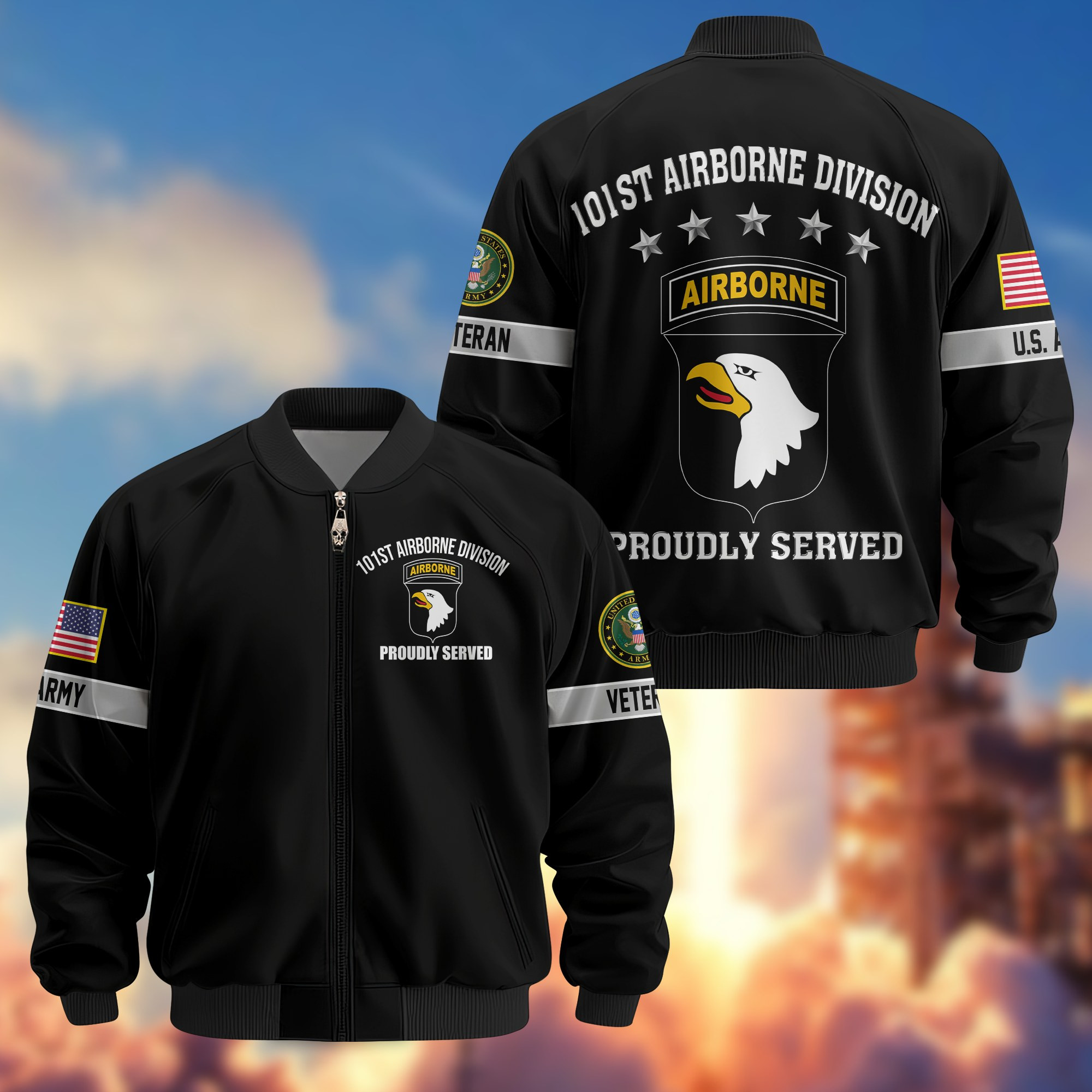 Premium 1st Cavalry Division Bomber Jacket VPVC800131, Gifts For Army Veteran, Gifts For Father’s Day, Veterans Day