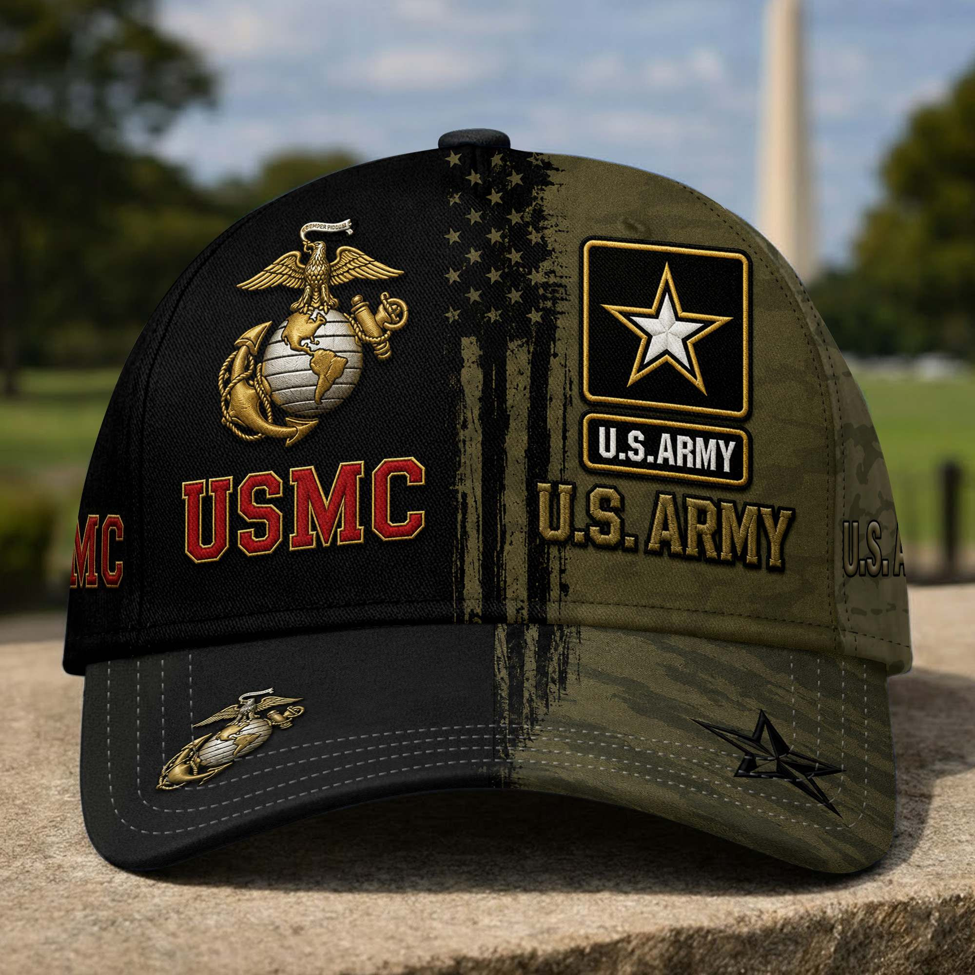Premium US Arrmy – USMC Veteran Cap DPVC250811