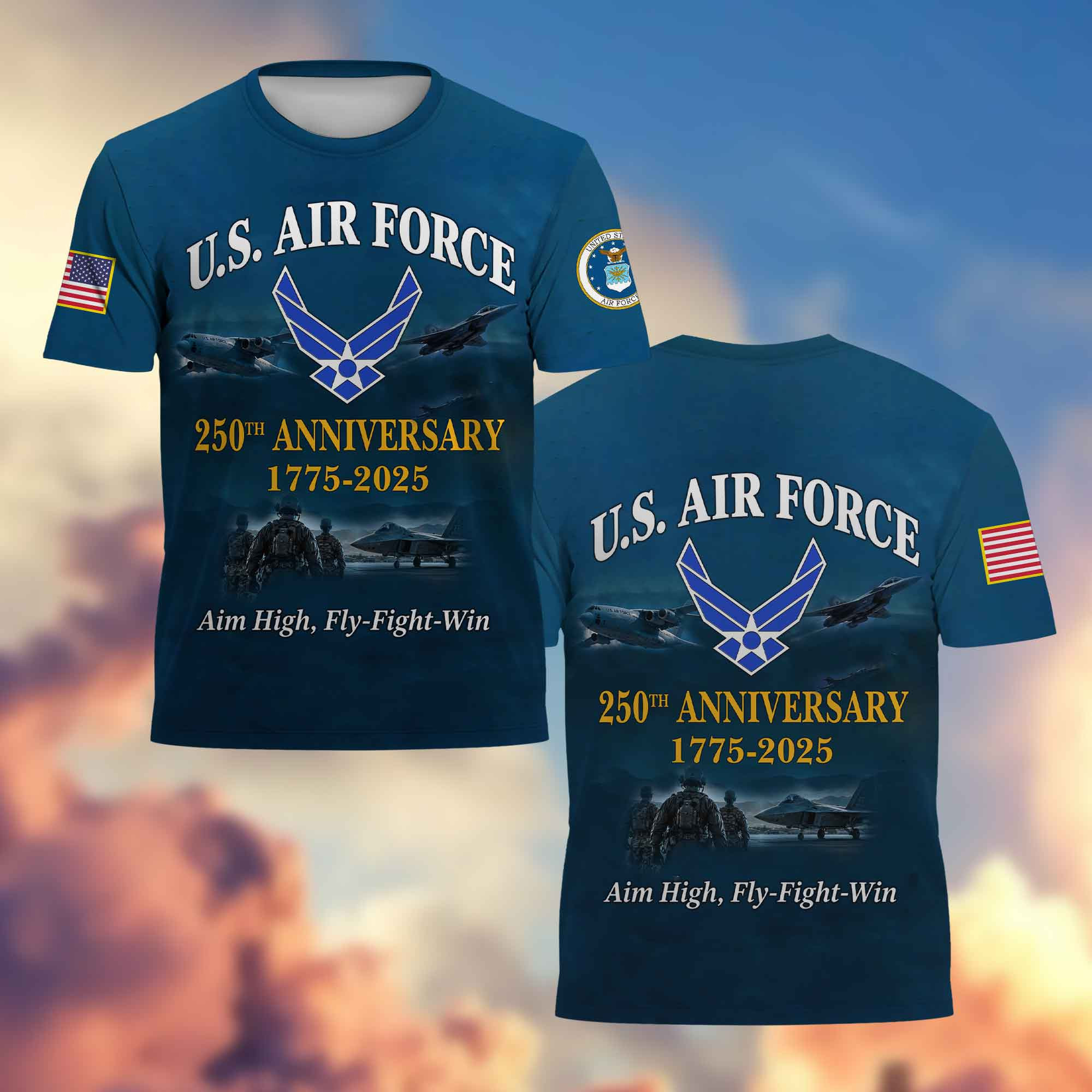 Premium USAF 250th Anniversary T-Shirt DPVC160910