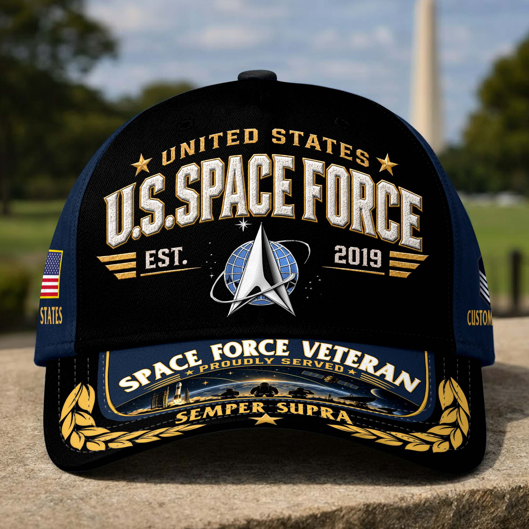 Premium Custom US Veterans Baseball Hats CPHN160911, Gifts for US Veterans, Gifts for Father’s Day, Veterans Day
