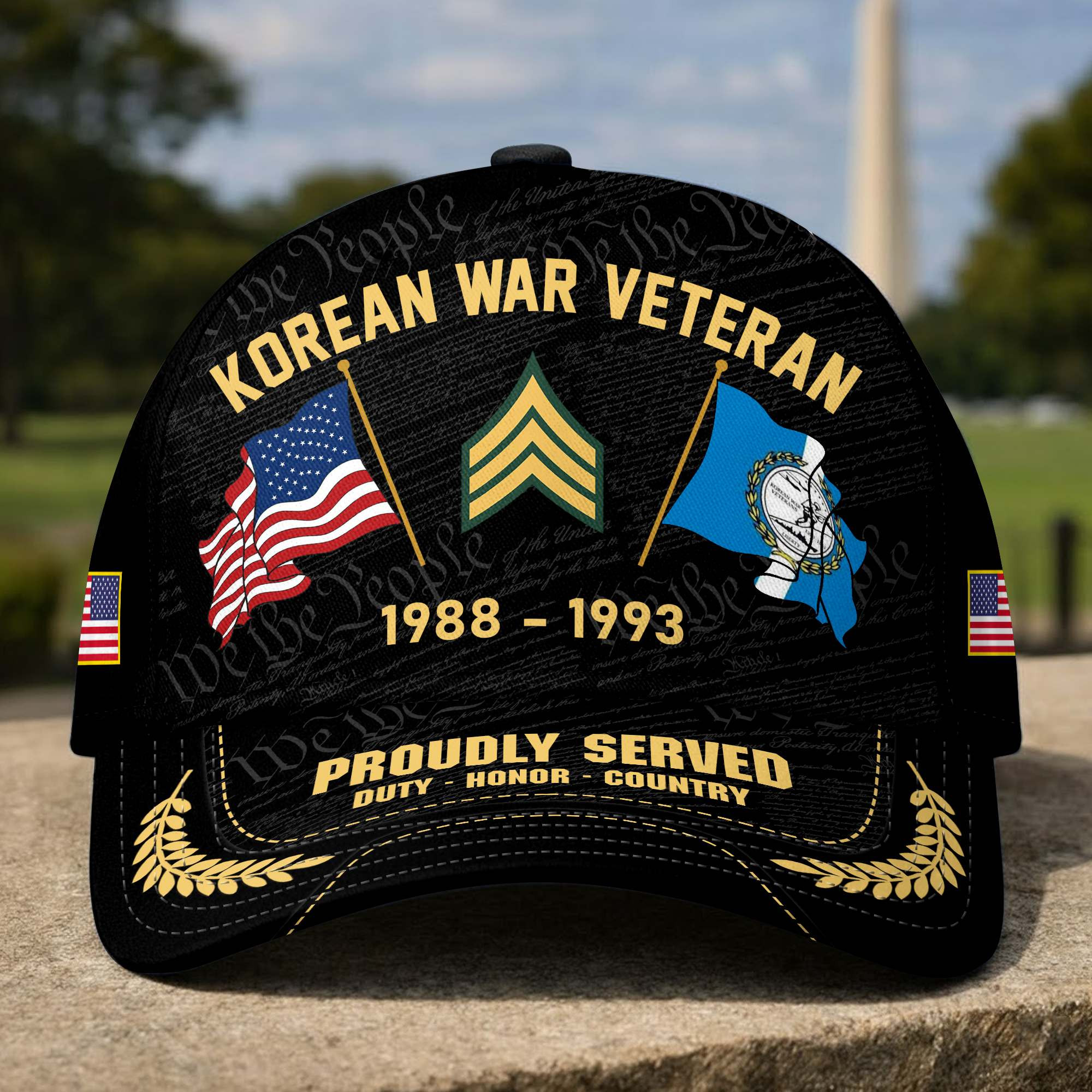 Premium Custom Korean War Veteran Cap DPVC250910
