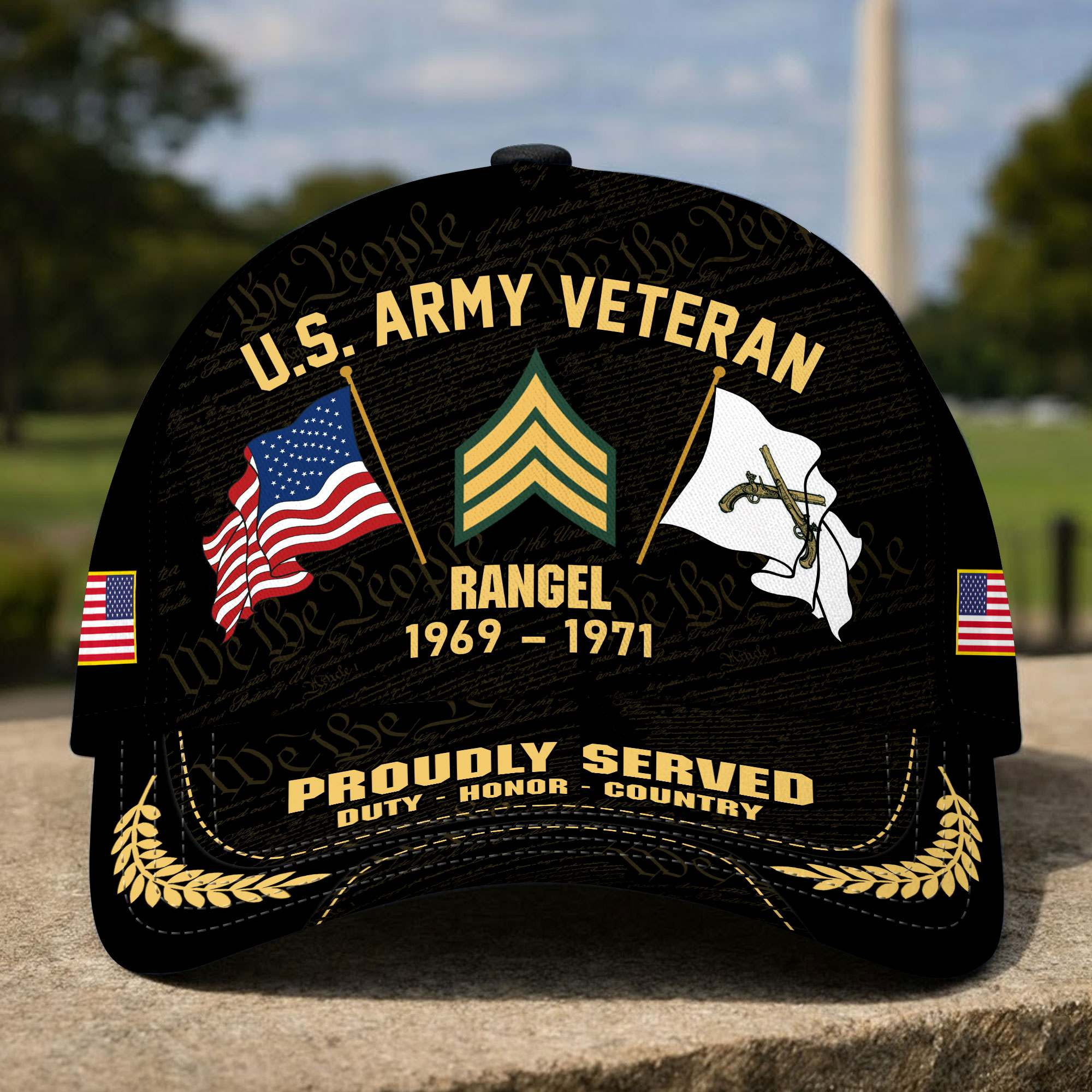 Premium Custom US Veteran Cap DPVC091010