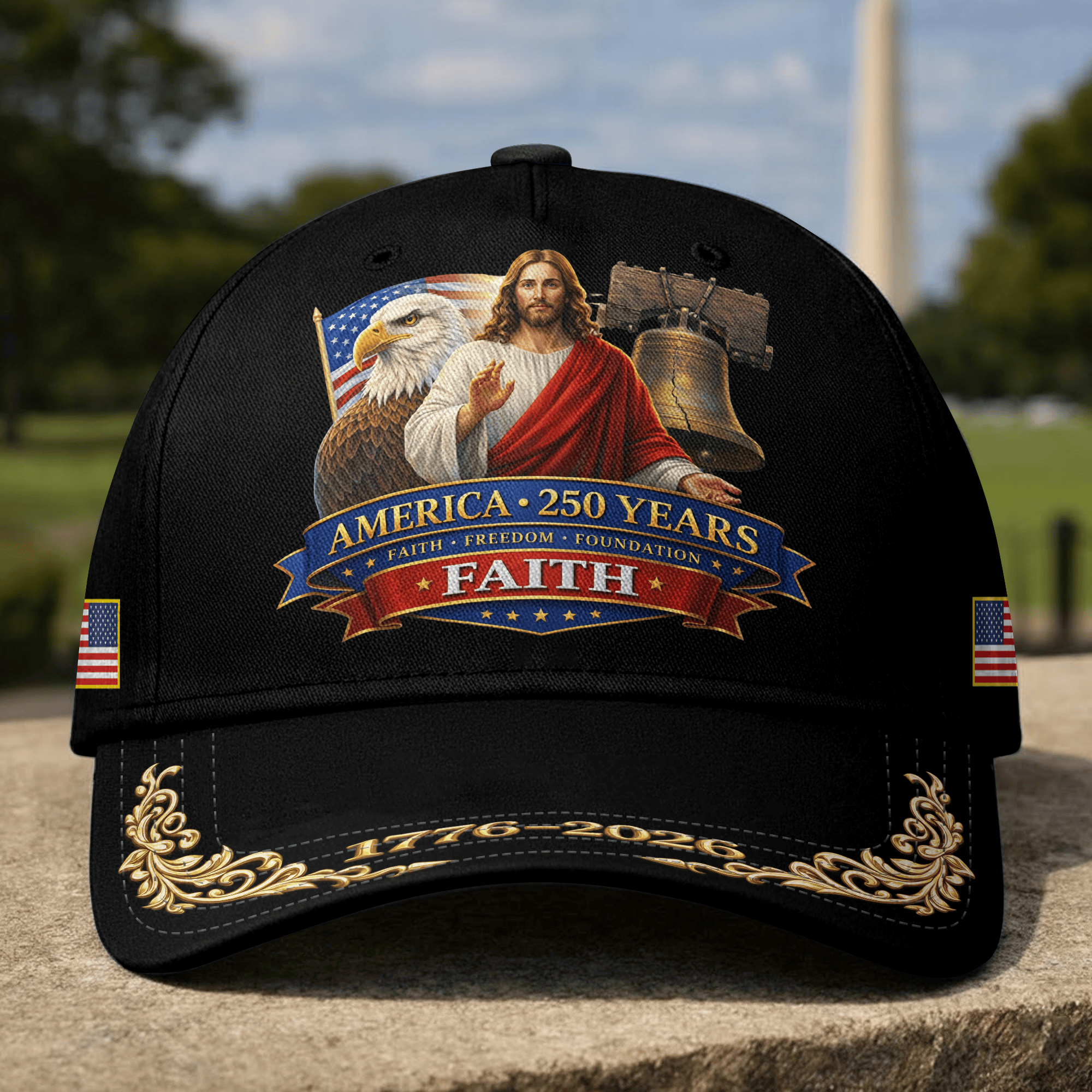 Premium America 250th Anniversary Hat VPVC020302, America 250th Cap, America 250th Birthday, Best Gifts On Independence Day, Veterans Day