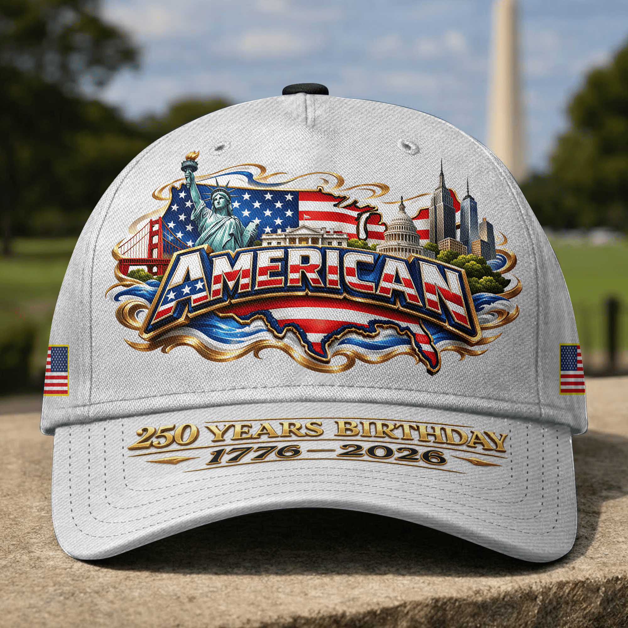 Premium America 250th Anniversary Hat VPVC020312, America 250th Cap, America 250th Birthday, Best Gifts On Independence Day, Veterans Day