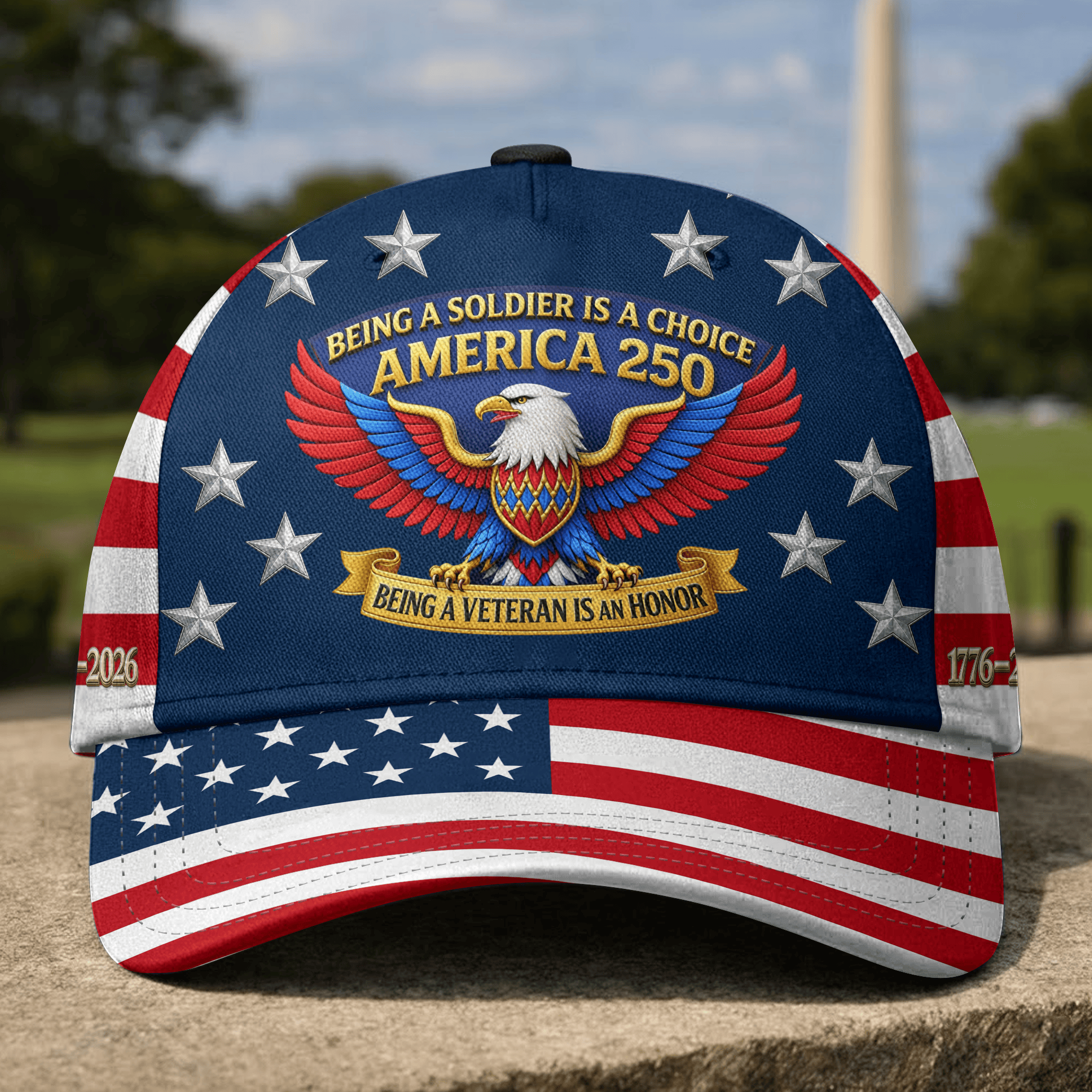Premium America 250th Anniversary Hat VPVC020317, America 250th Cap, America 250th Birthday, Best Gifts On Independence Day, Veterans Day