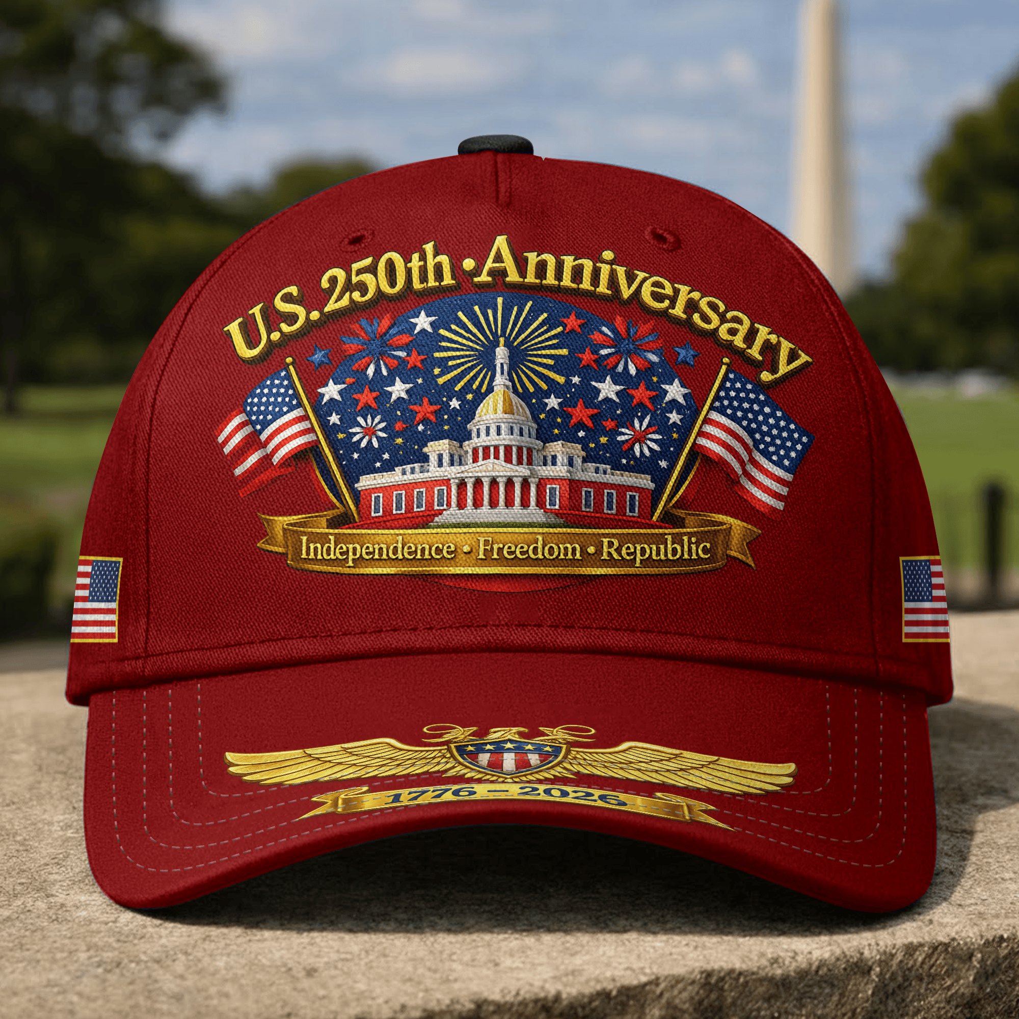 Premium America 250th Anniversary Hat VPVC020322, America 250th Cap, America 250th Birthday, Best Gifts On Independence Day, Veterans Day