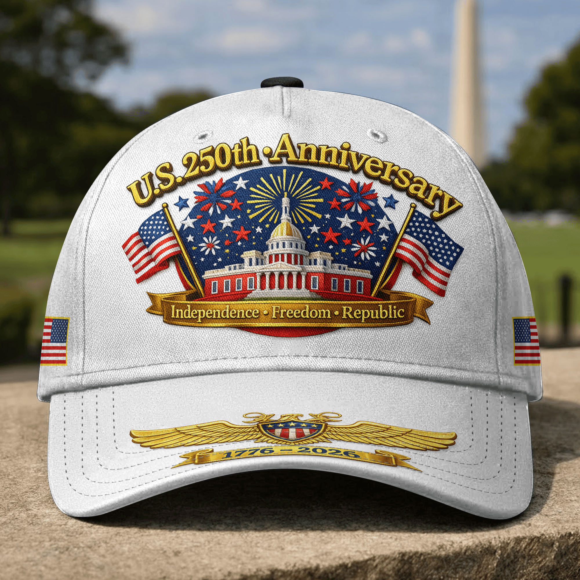 Premium America 250th Anniversary Hat VPVC020324, America 250th Cap, America 250th Birthday, Best Gifts On Independence Day, Veterans Day