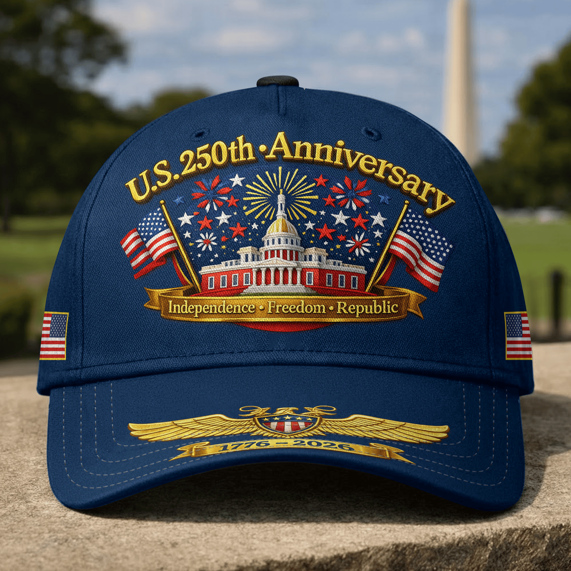 Premium America 250th Anniversary Hat VPVC020325, America 250th Cap, America 250th Birthday, Best Gifts On Independence Day, Veterans Day