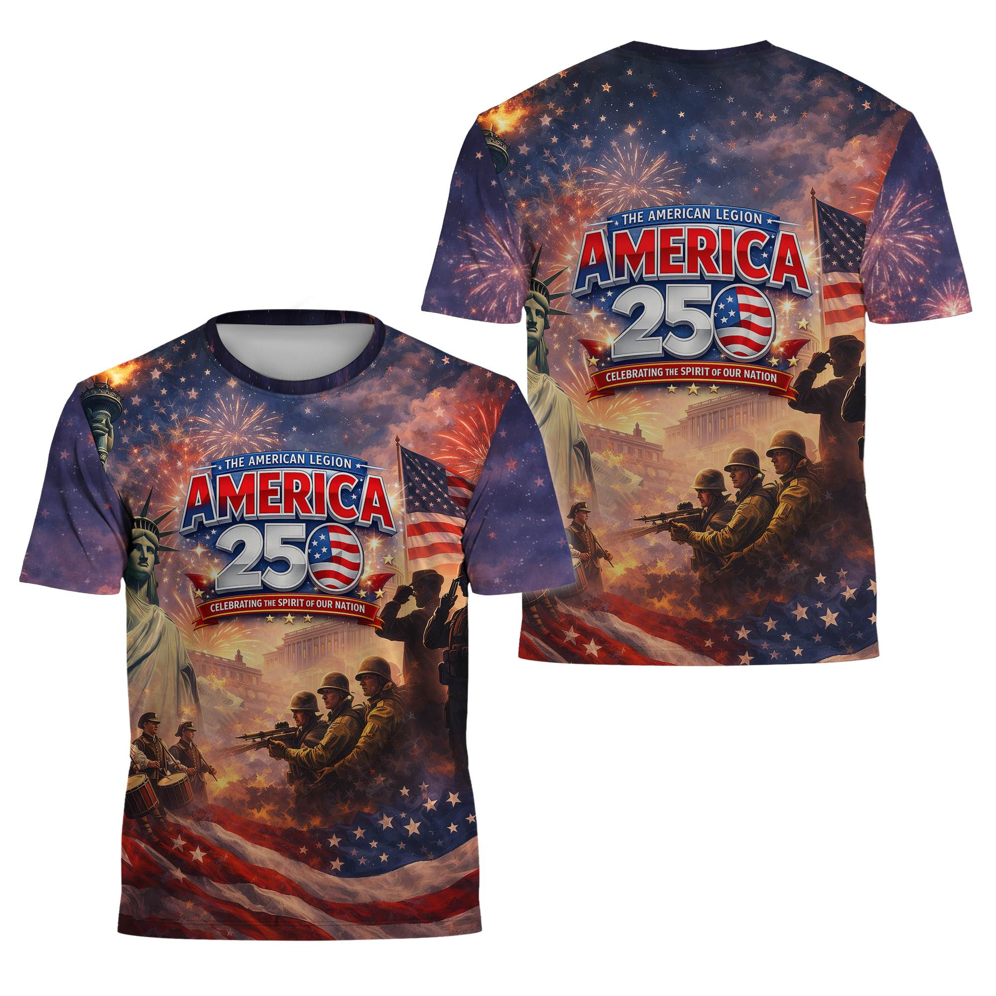 Premium America 250th Anniversary T-Shirt VPVC930634, America 250th T-Shirt, America 250th Birthday, Gifts For US Veteran, Gifts For Independence Day, Veterans Day