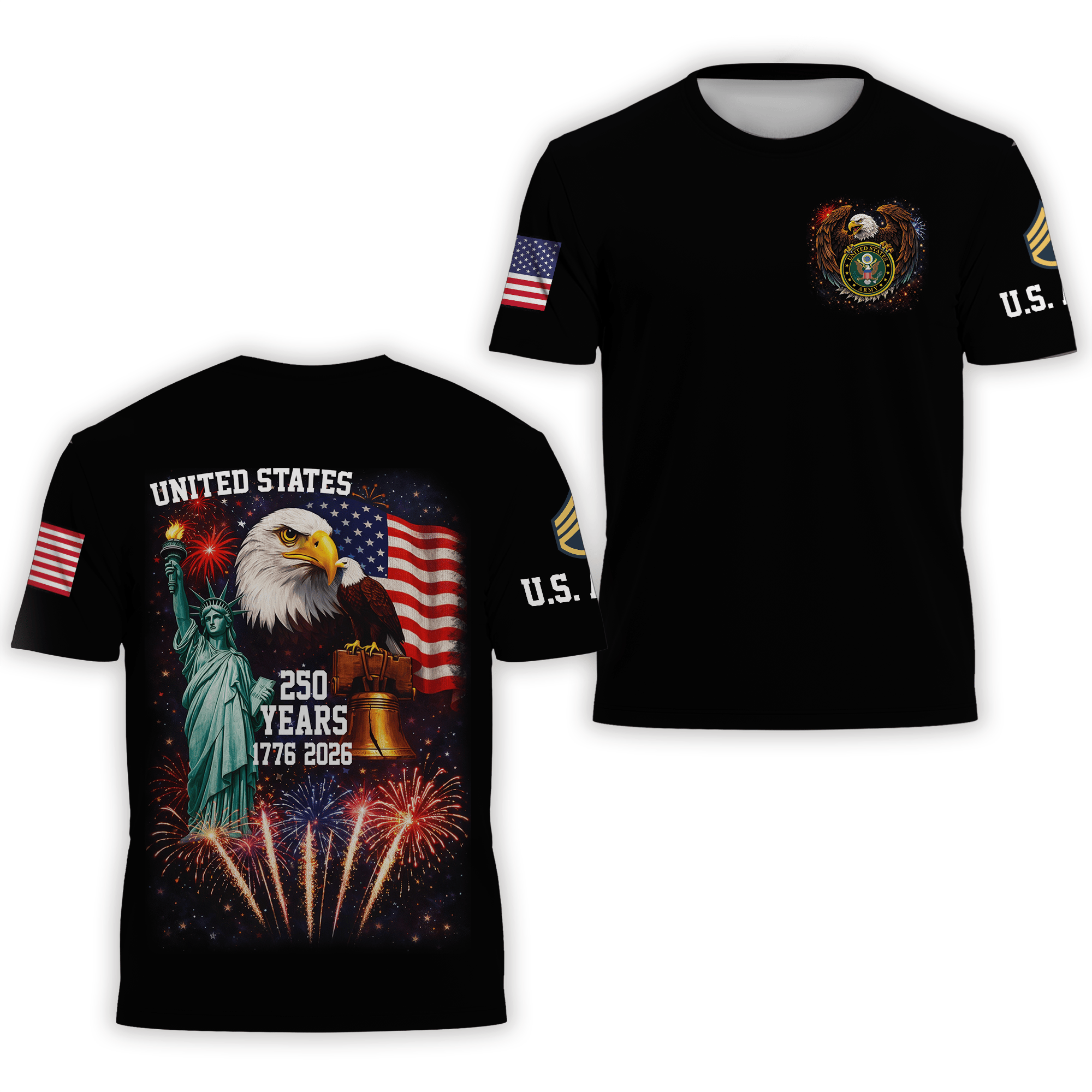 Premium America 250th Anniversary T-Shirt VPVC930635, America 250th T-Shirt, America 250th Birthday, Gifts For US Veteran, Gifts For Independence Day, Veterans Day