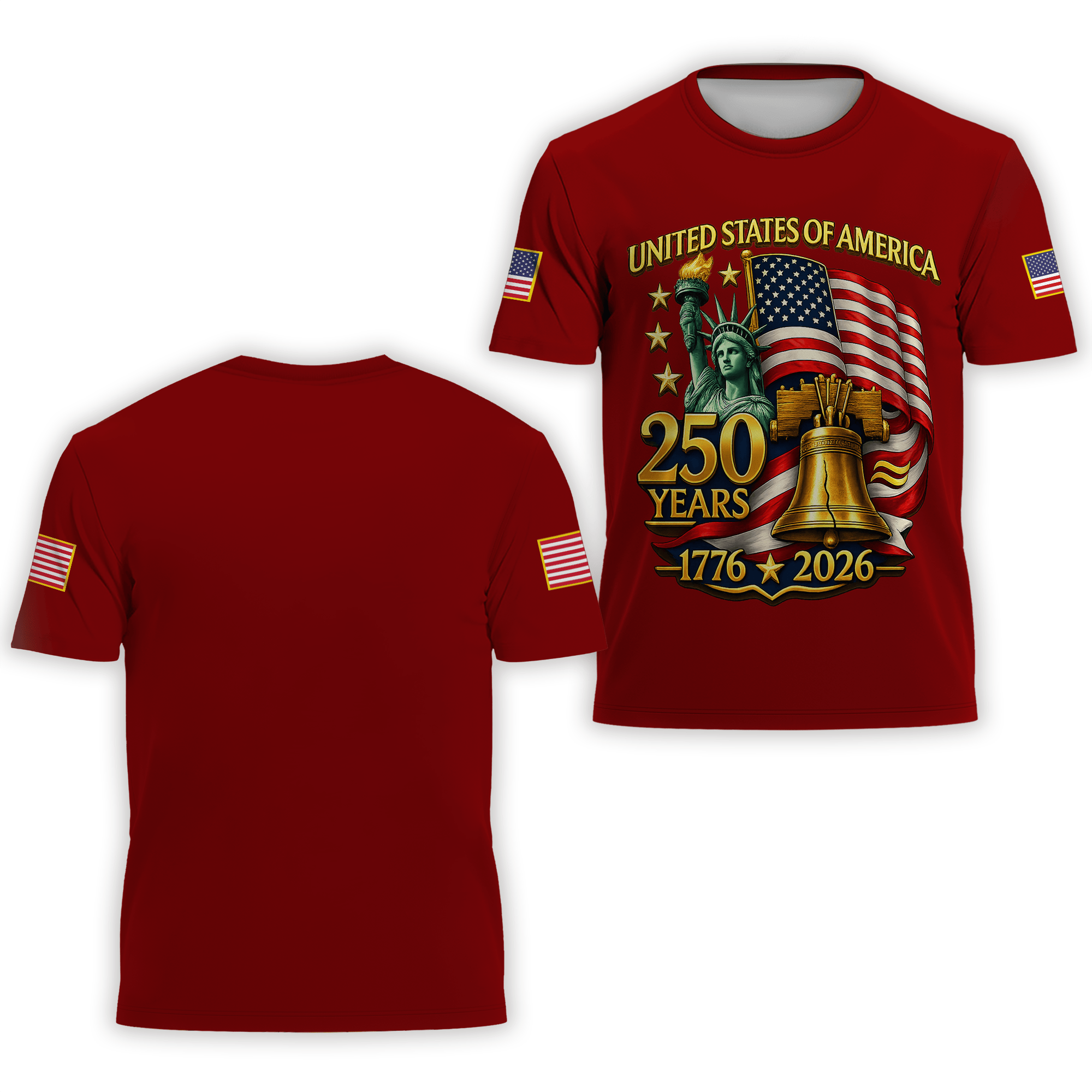 Premium America 250th Anniversary T-Shirt VPVC930665, America 250th T-Shirt, America 250th Birthday, Gifts For US Veteran, Gifts For Independence Day, Veterans Day