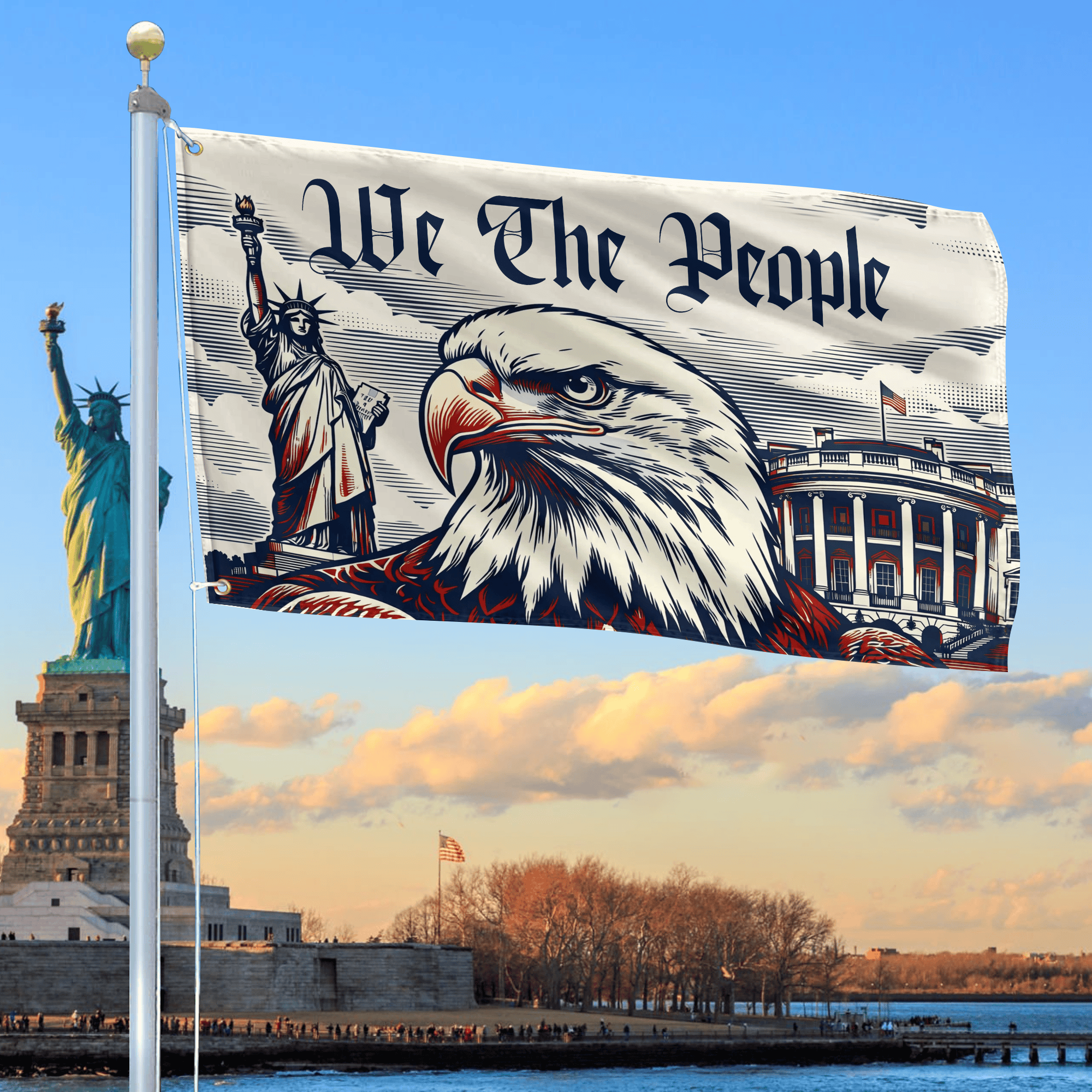 Premium America 250th Anniversary Grommet Flag VPVC120144, America 250th Flag, America 250th Birthday, Best Gifts On Independence Day, Veterans Day