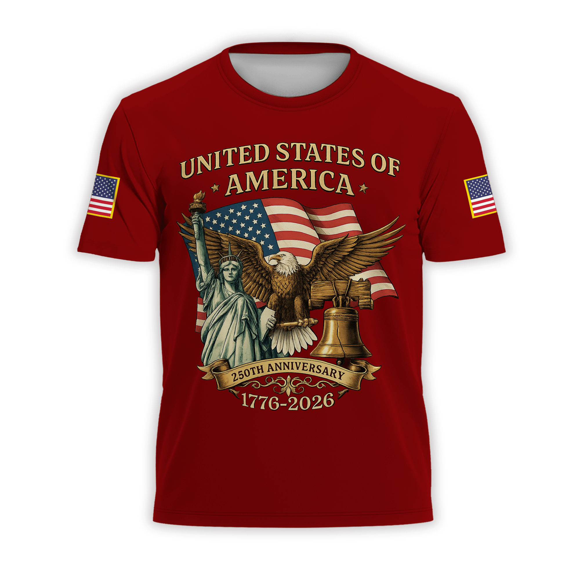 Premium America 250th Anniversary T-Shirt VPVC930792, America 250th T-Shirt, America 250th Birthday, Gifts For US Veteran, Gifts For Independence Day, Veterans Day