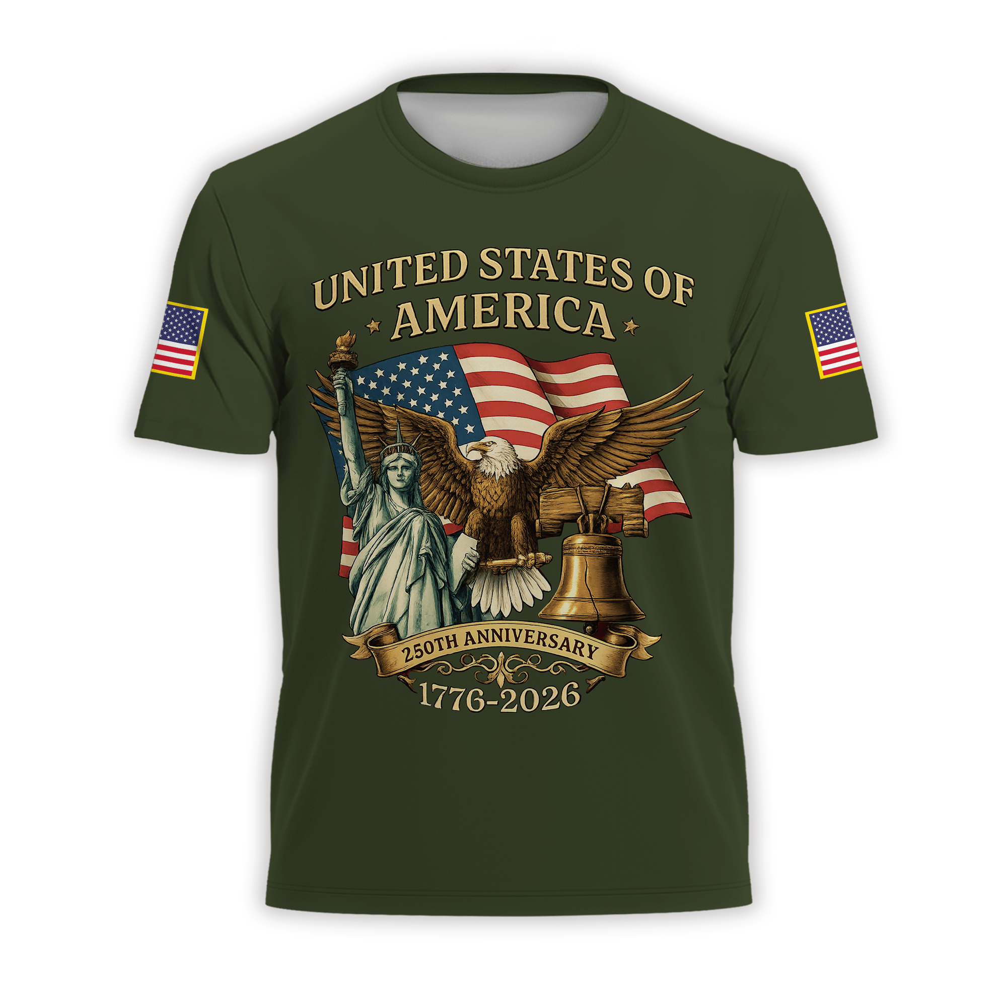 Premium America 250th Anniversary T-Shirt VPVC930793, America 250th T-Shirt, America 250th Birthday, Gifts For US Veteran, Gifts For Independence Day, Veterans Day
