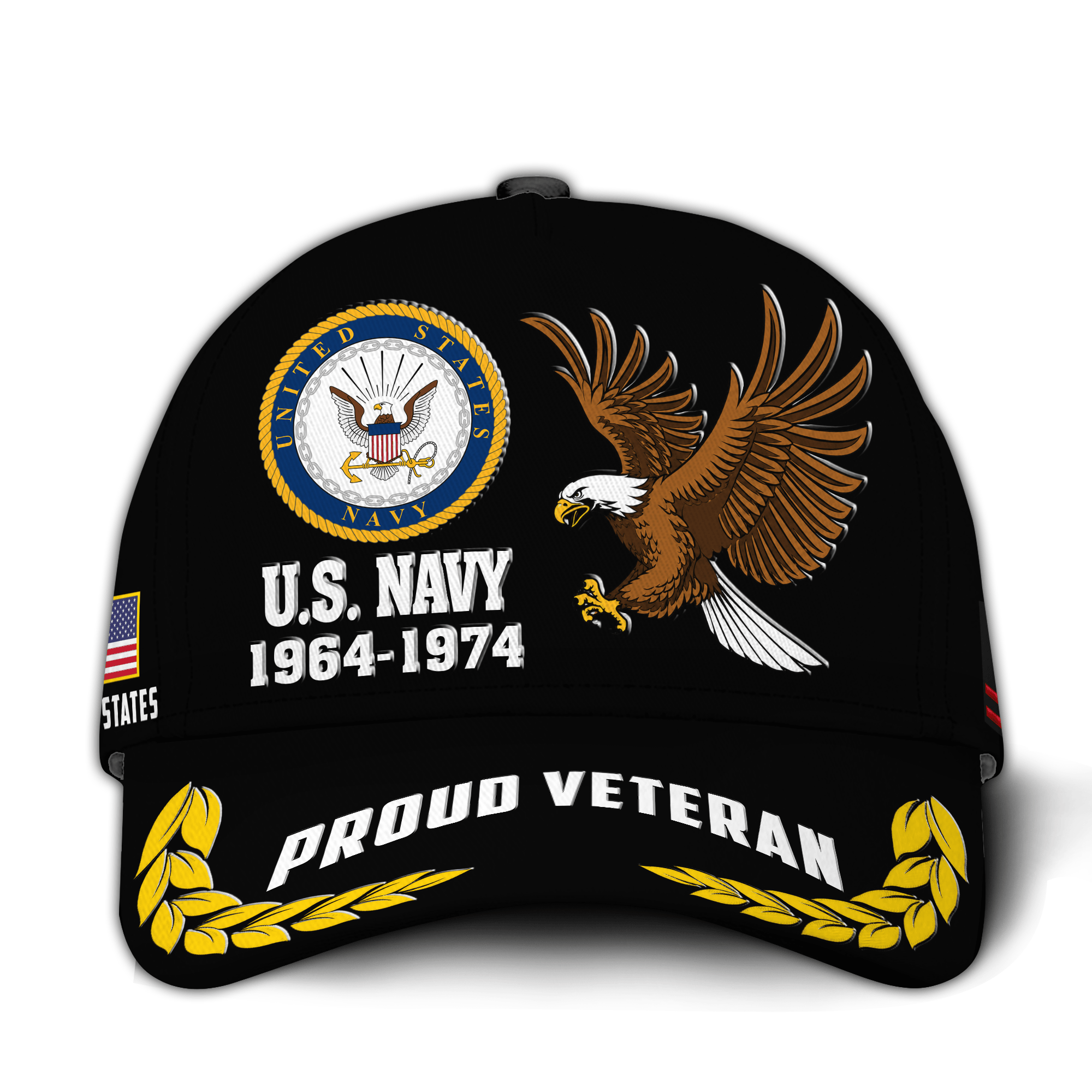 Premium Custom US Navy Veteran Hat VPVC020922, Cap For Navy Veterans, Gifts For Veterans Day, Father’s Day